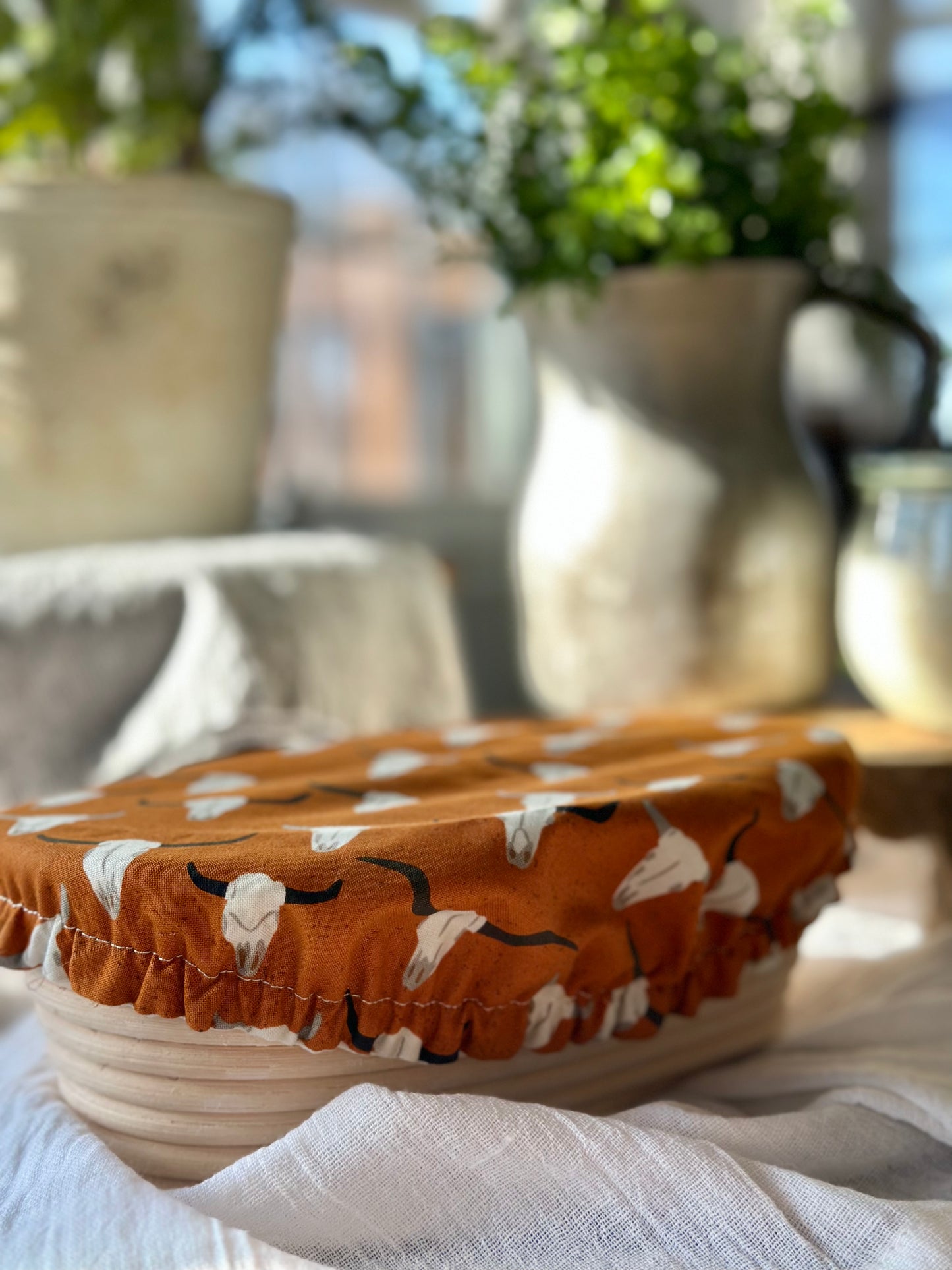 Cow Skulls Bowl Cover