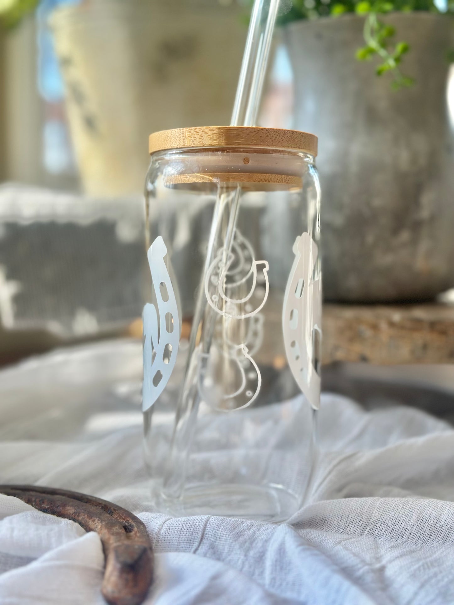 A Girl & Her Horse Glass Cup