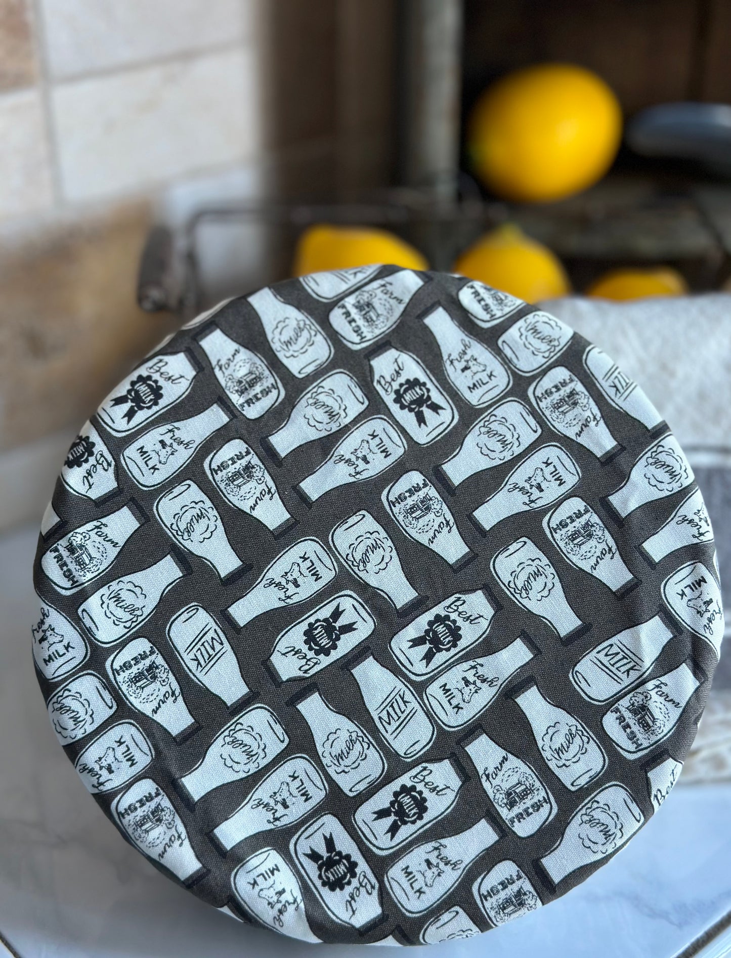 Milk Bottles Bowl Cover