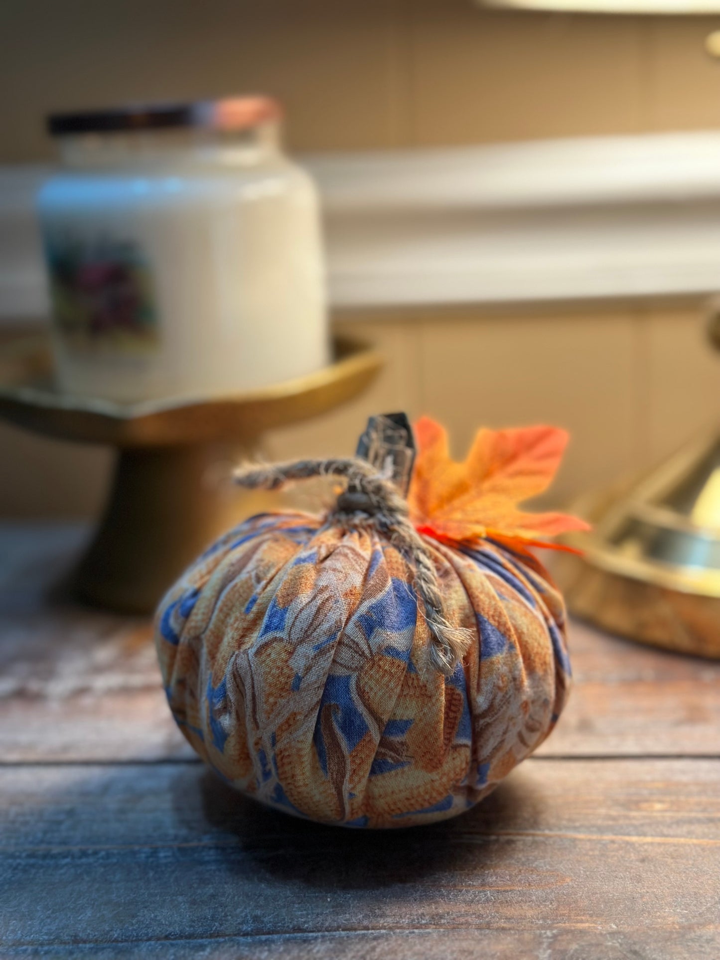 Small Fabric Pumpkin
