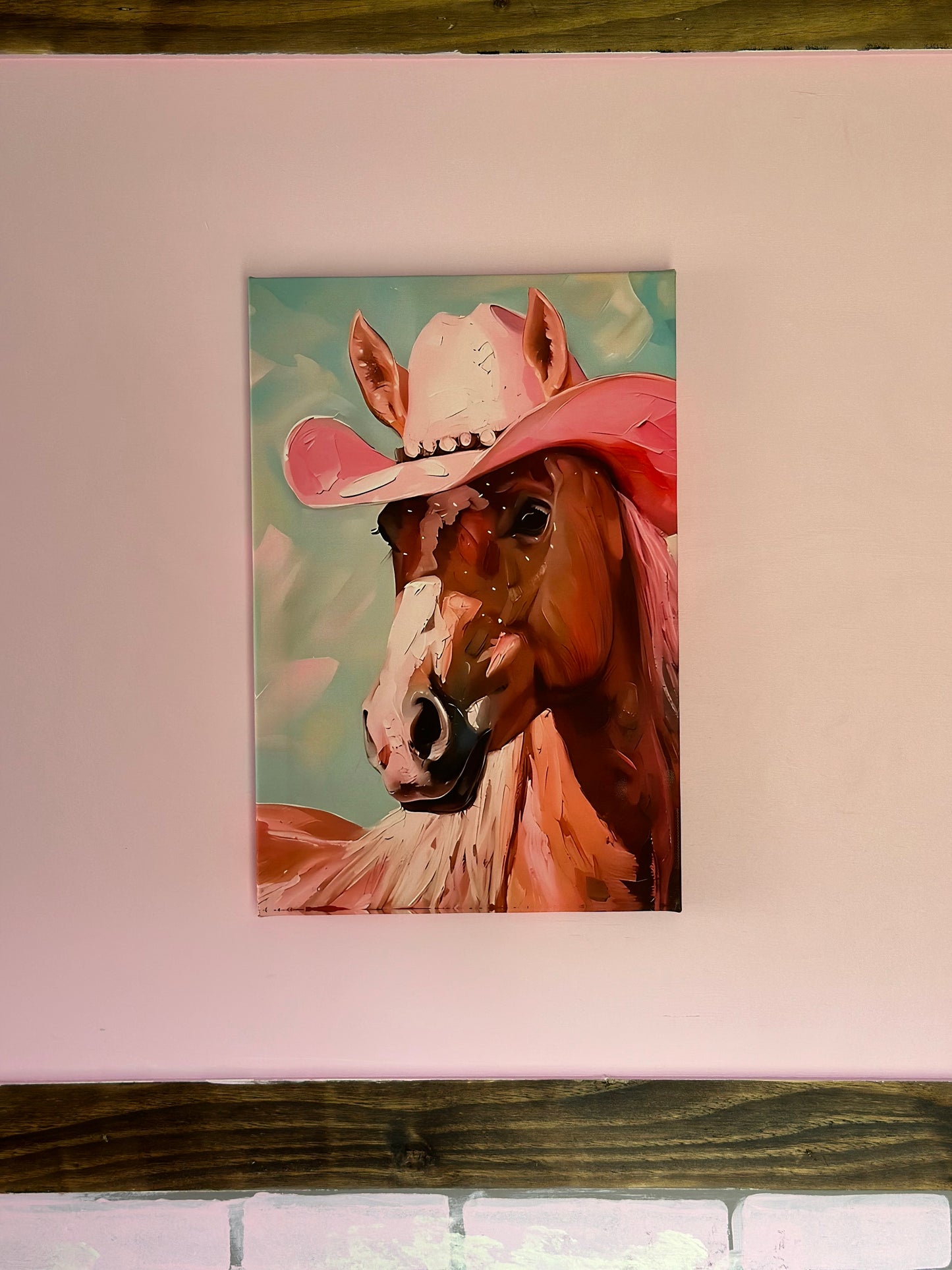 12”x18” The Pink Palomino 1.0 Canvas Print