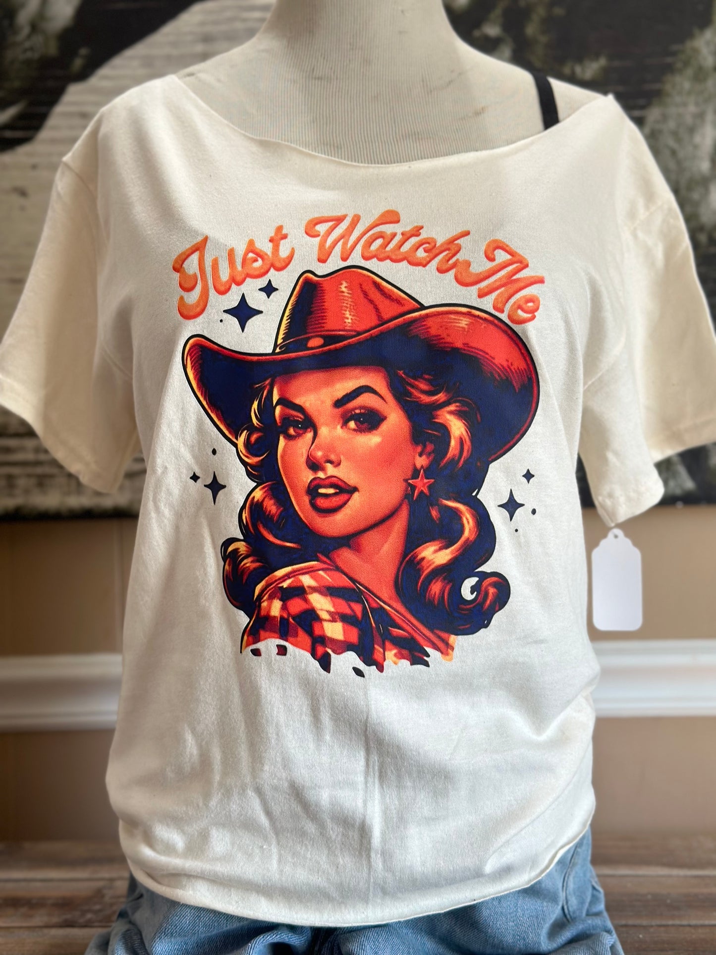 Cropped Just Watch Me Graphic T-Shirt