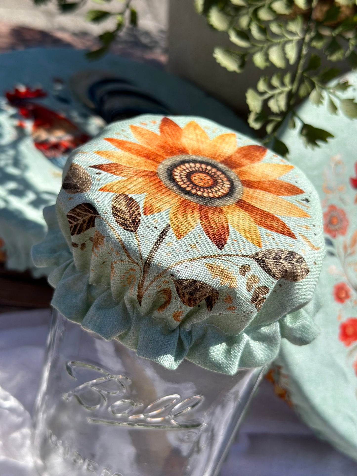 Sunflower Jar Cover (Wide Mouth)