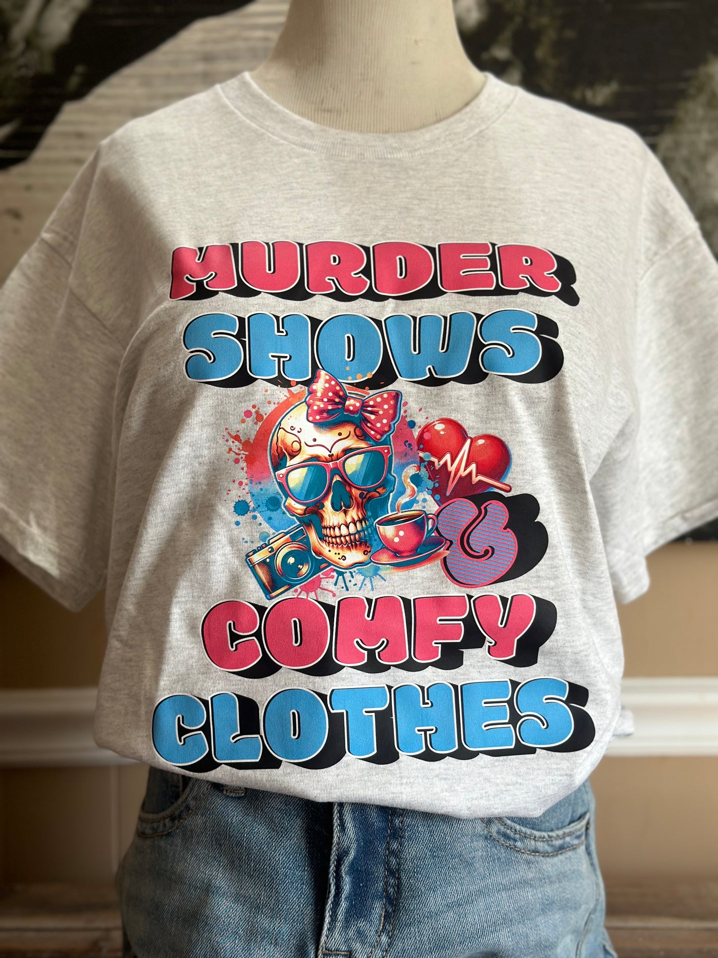 Murder Shows & Comfy Clothes Graphic T-Shirt