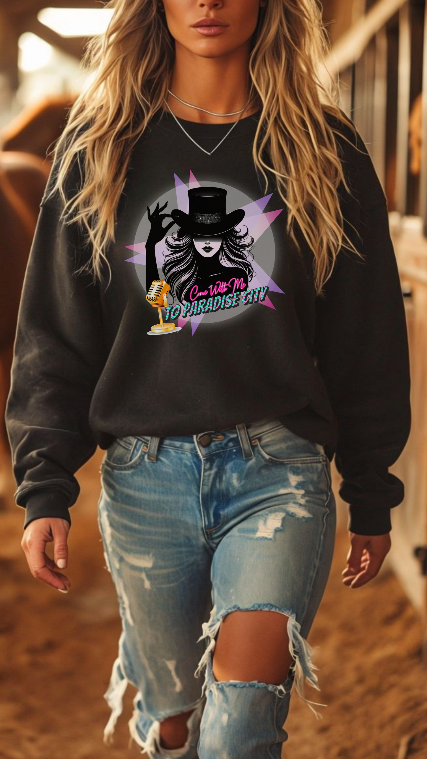 Come With Me To Paradise City DTF Print