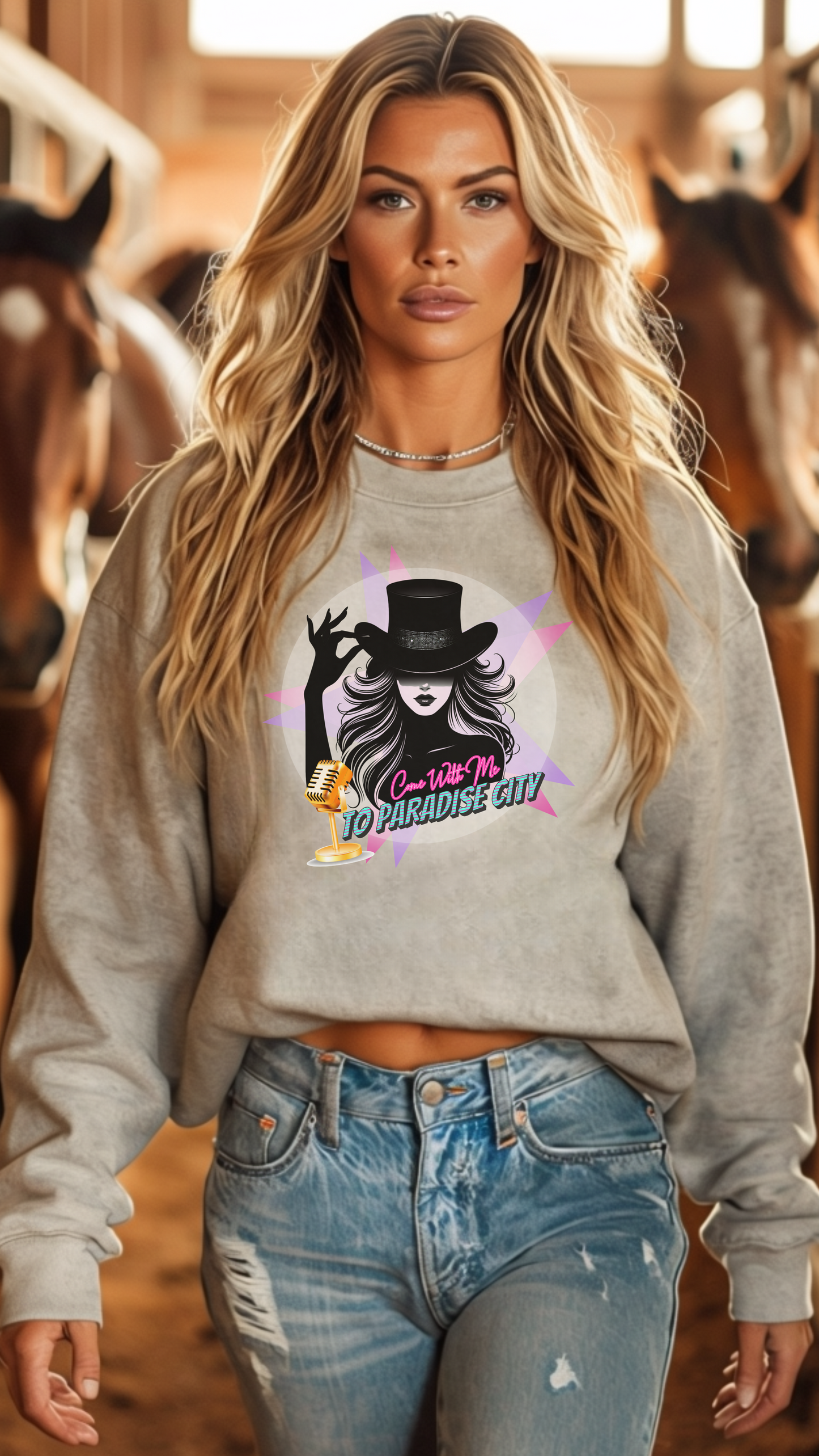 Come With Me To Paradise City DTF Print