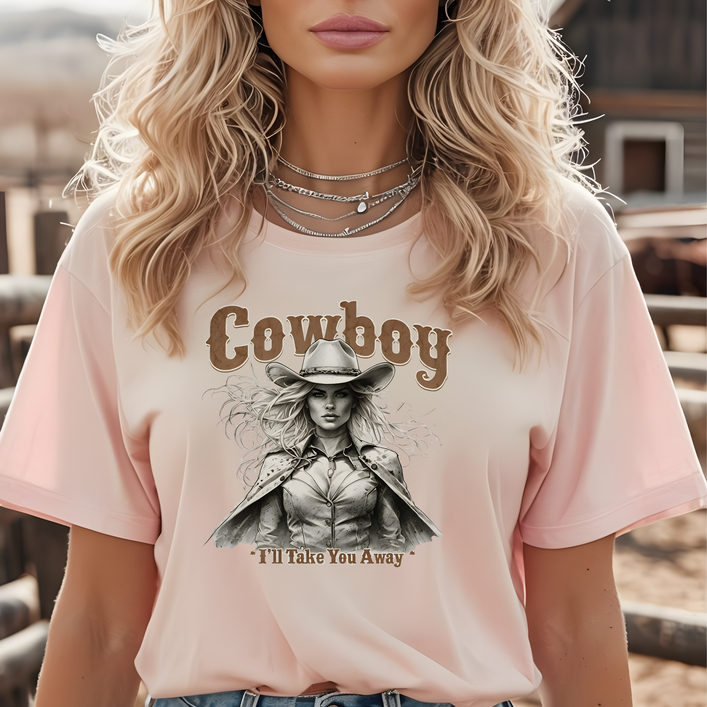 Cowboy I'll Take You Away DTF Print