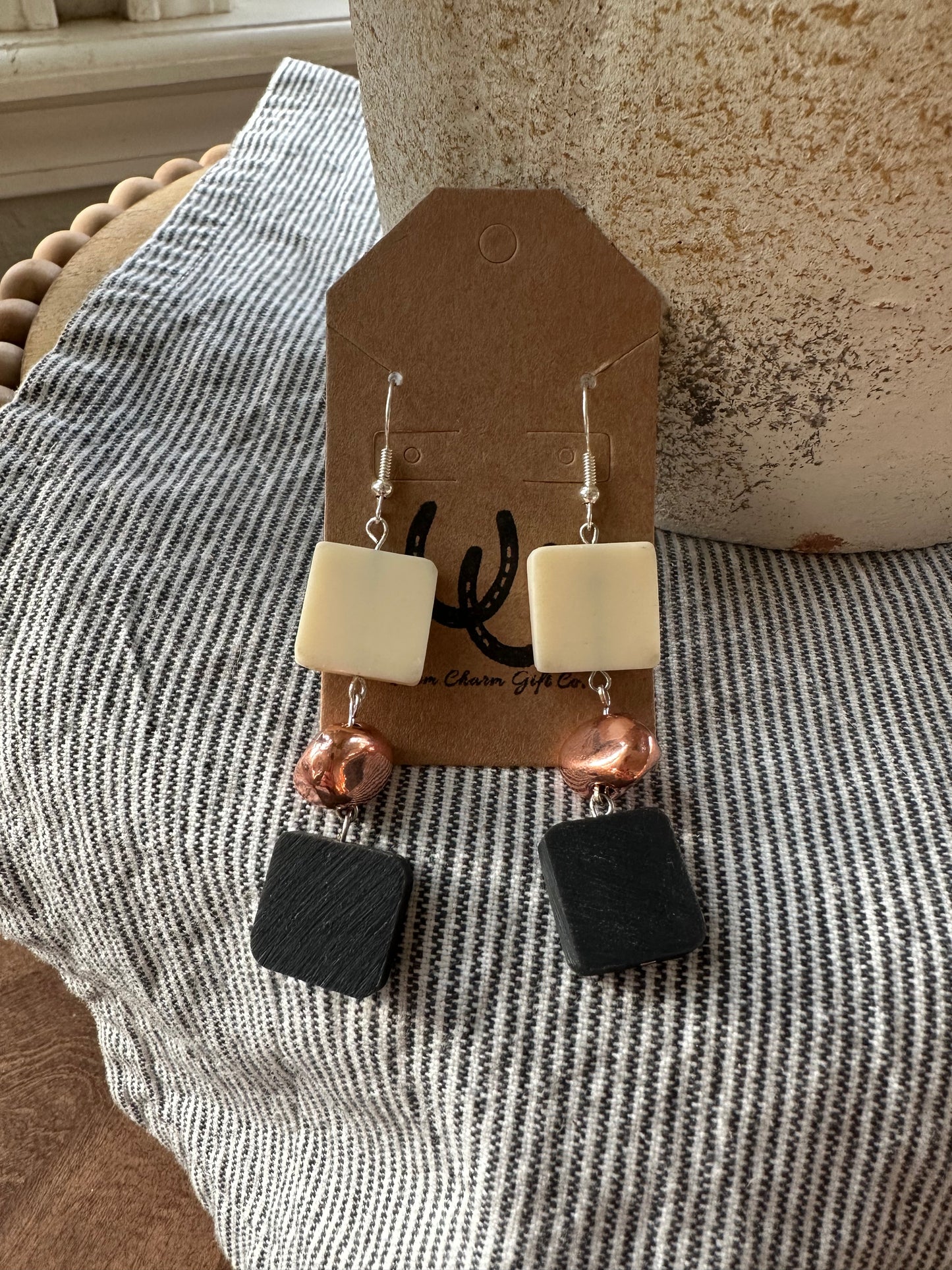 Multi-Color Block Earrings