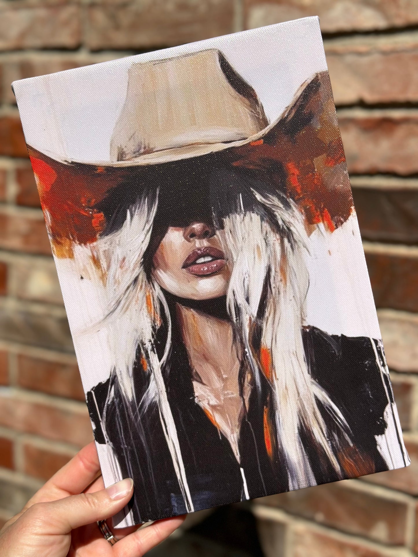 8”x12” Sexy Cowgirl 3.0 Canvas Print
