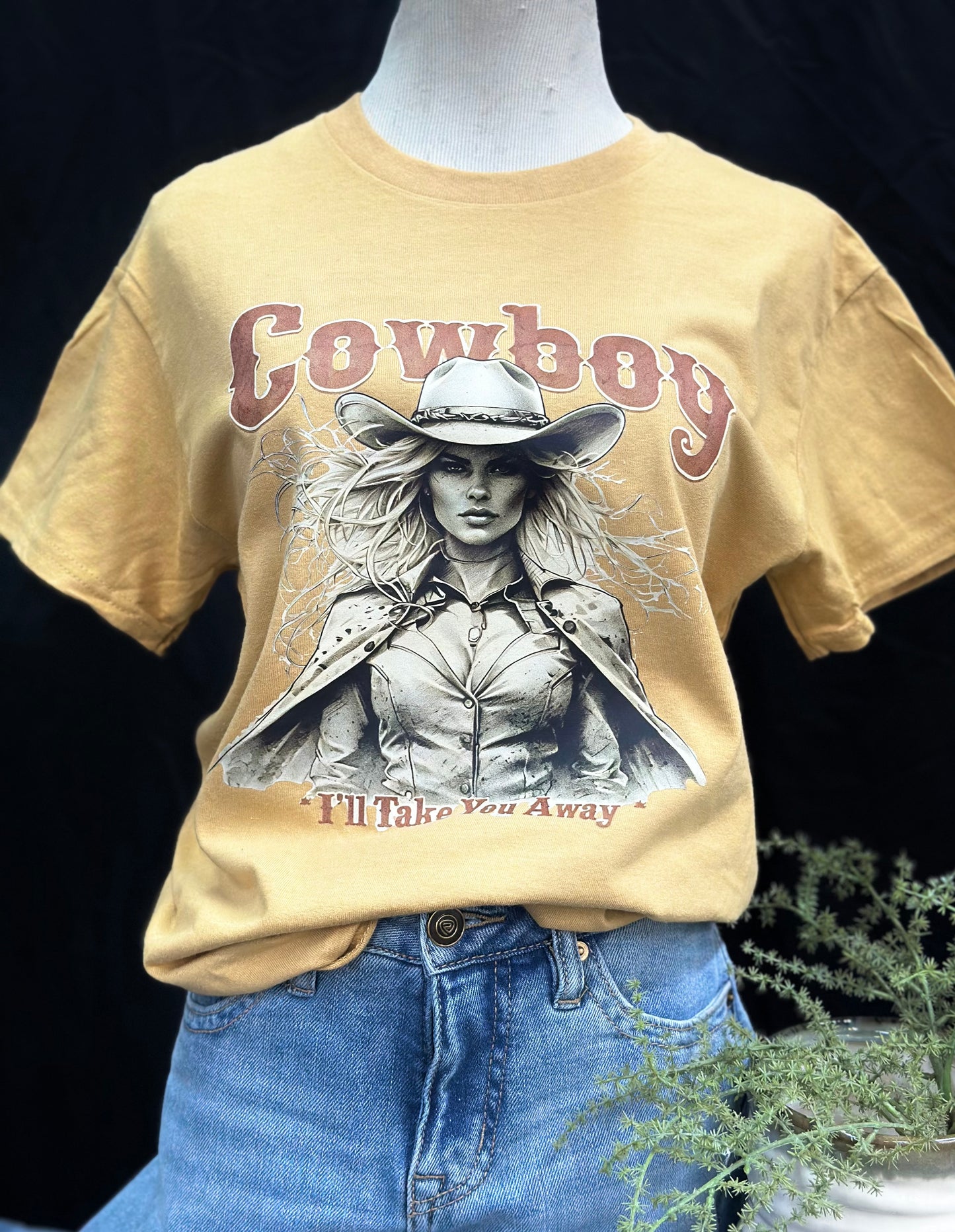 Cowboy I’ll Take You Away Graphic T-Shirt
