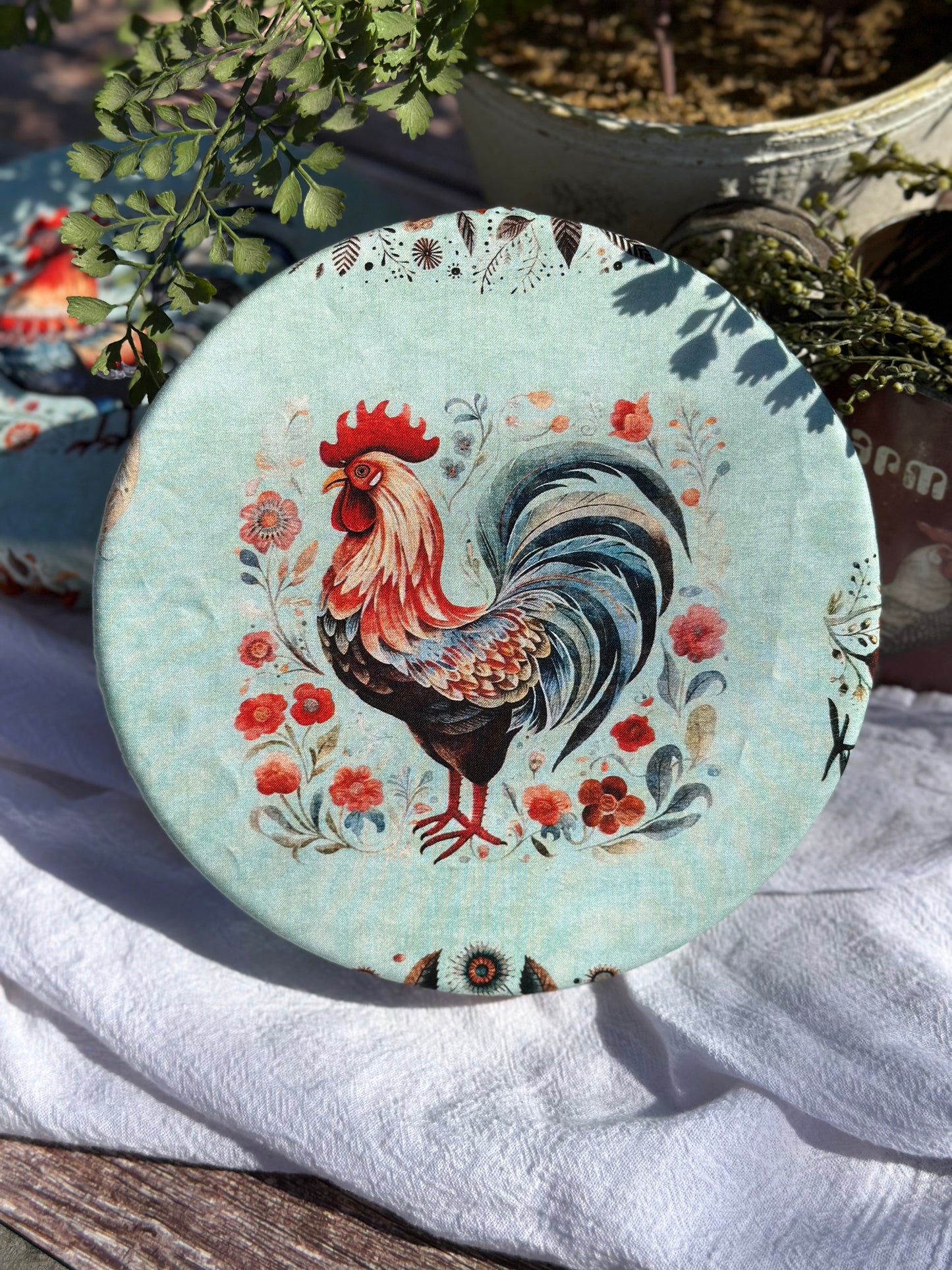 Rooster Collection Bowl Cover