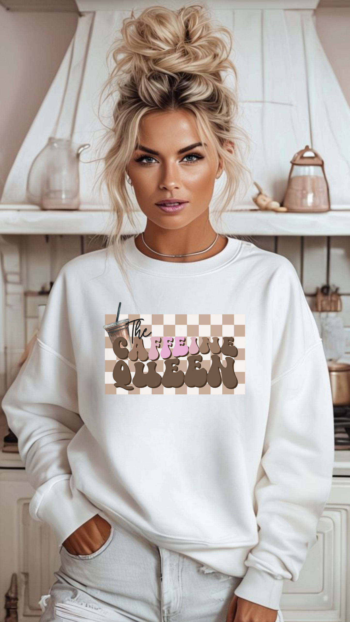 The Caffeine Queen DTF Print
