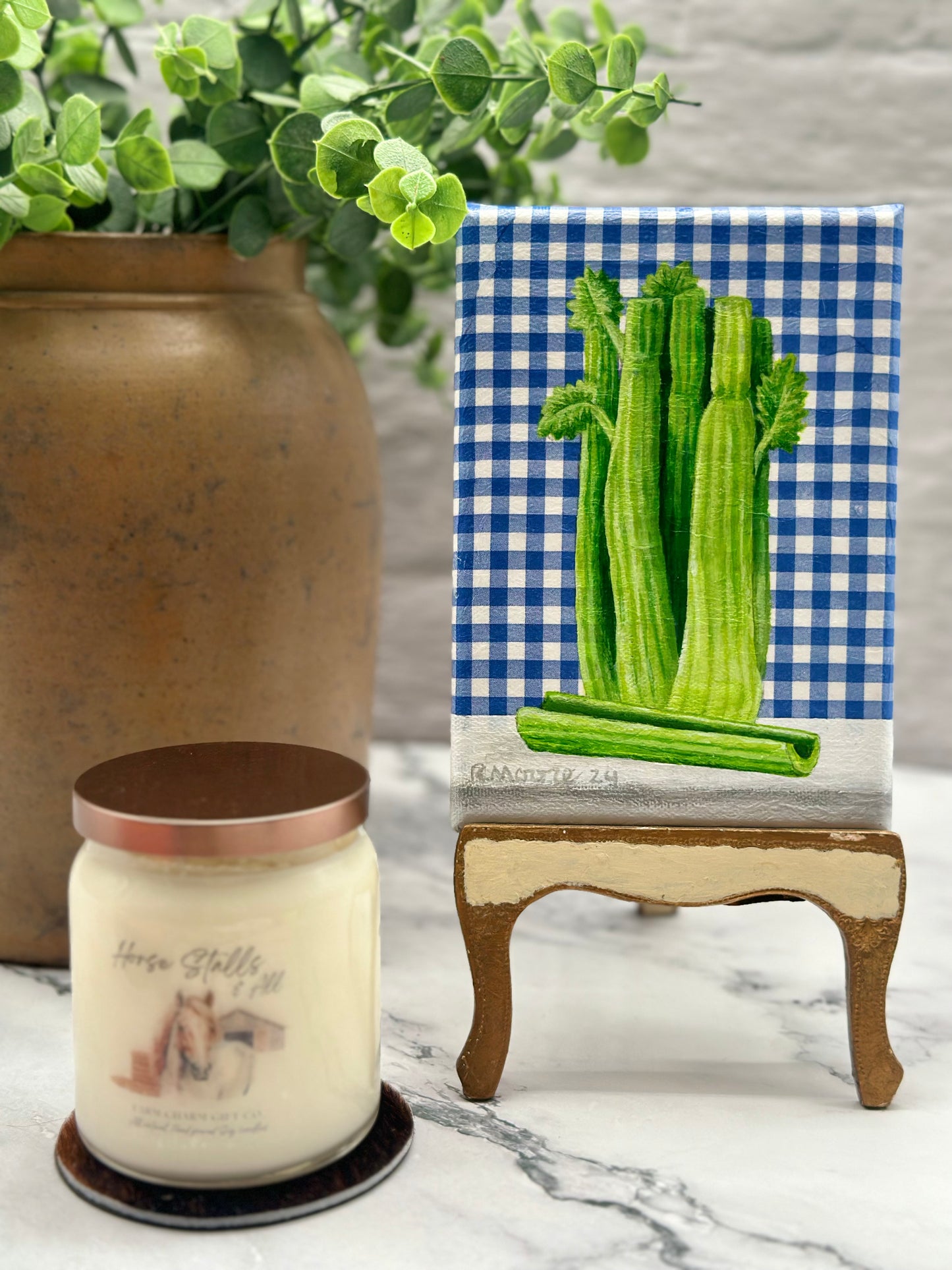 5”x7” Farmhouse Celery Painting