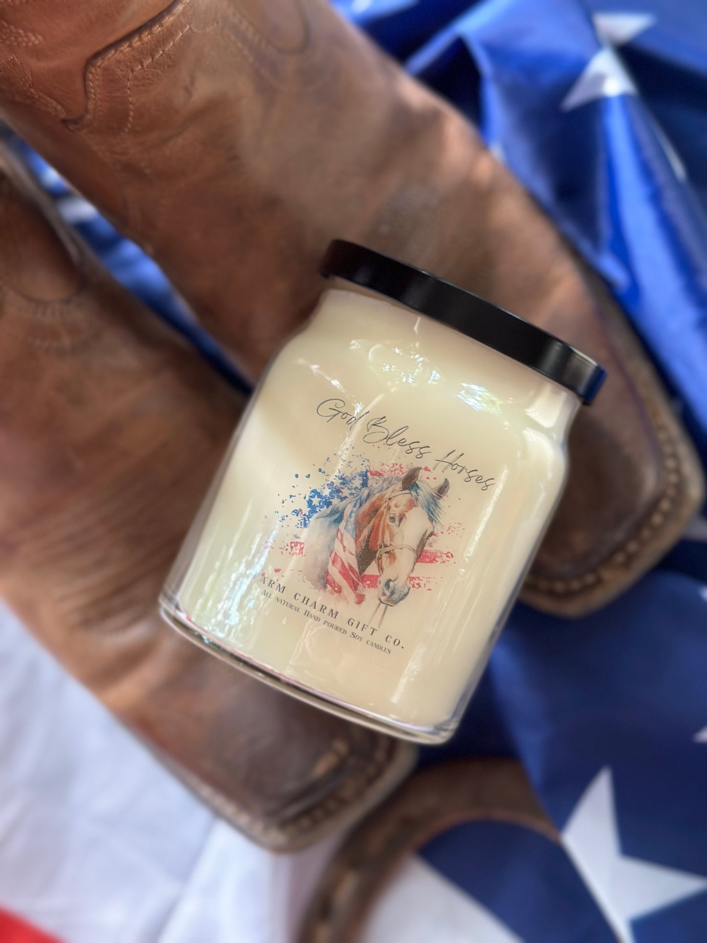 GOD BLESS HORSES SOY CANDLE
