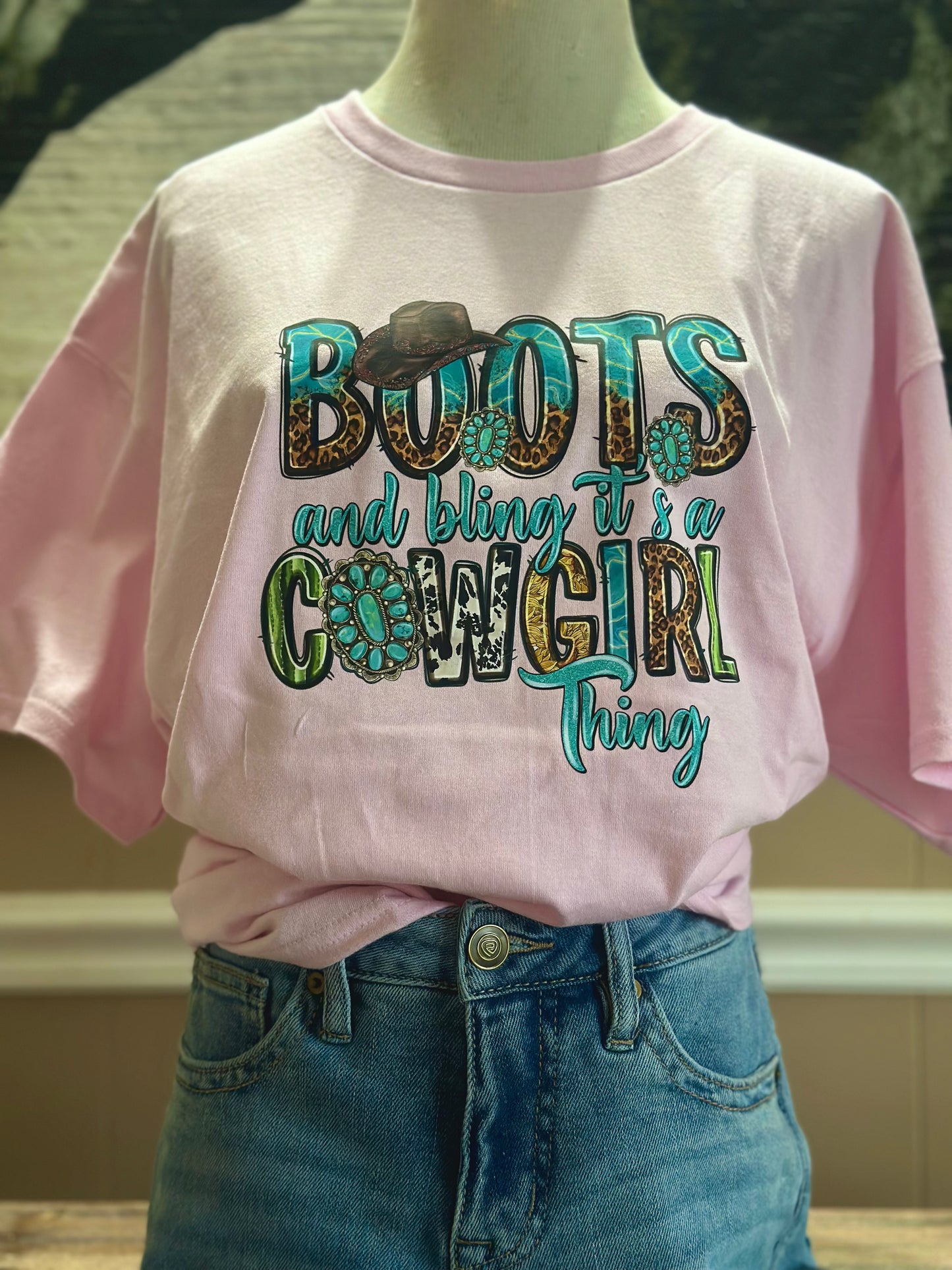 Boots and Bling Graphic T-Shirt