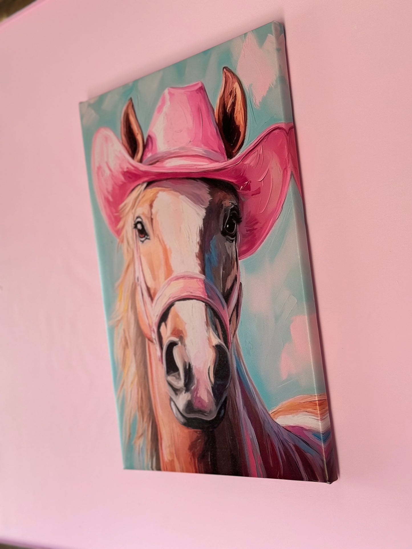 12”x18” The Pink Palomino 2.0 Canvas Print