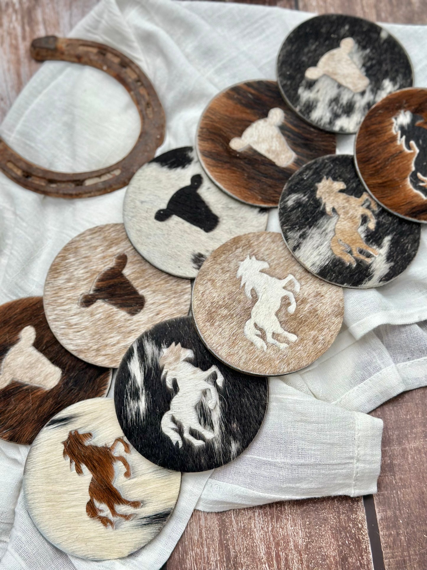 Medium Cowhide Coaster