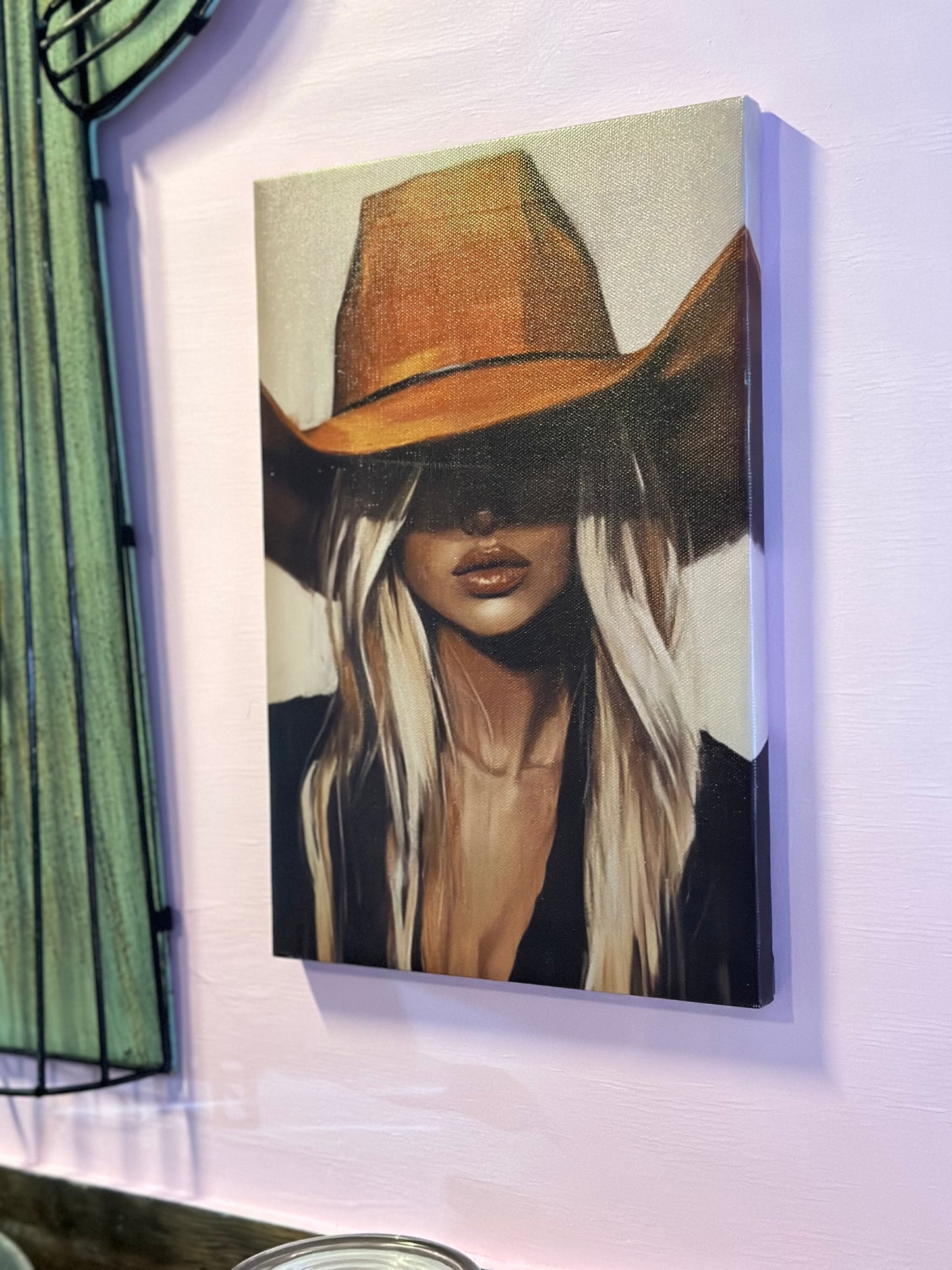 8”x12” Sexy Cowgirl 1.0 Canvas Print