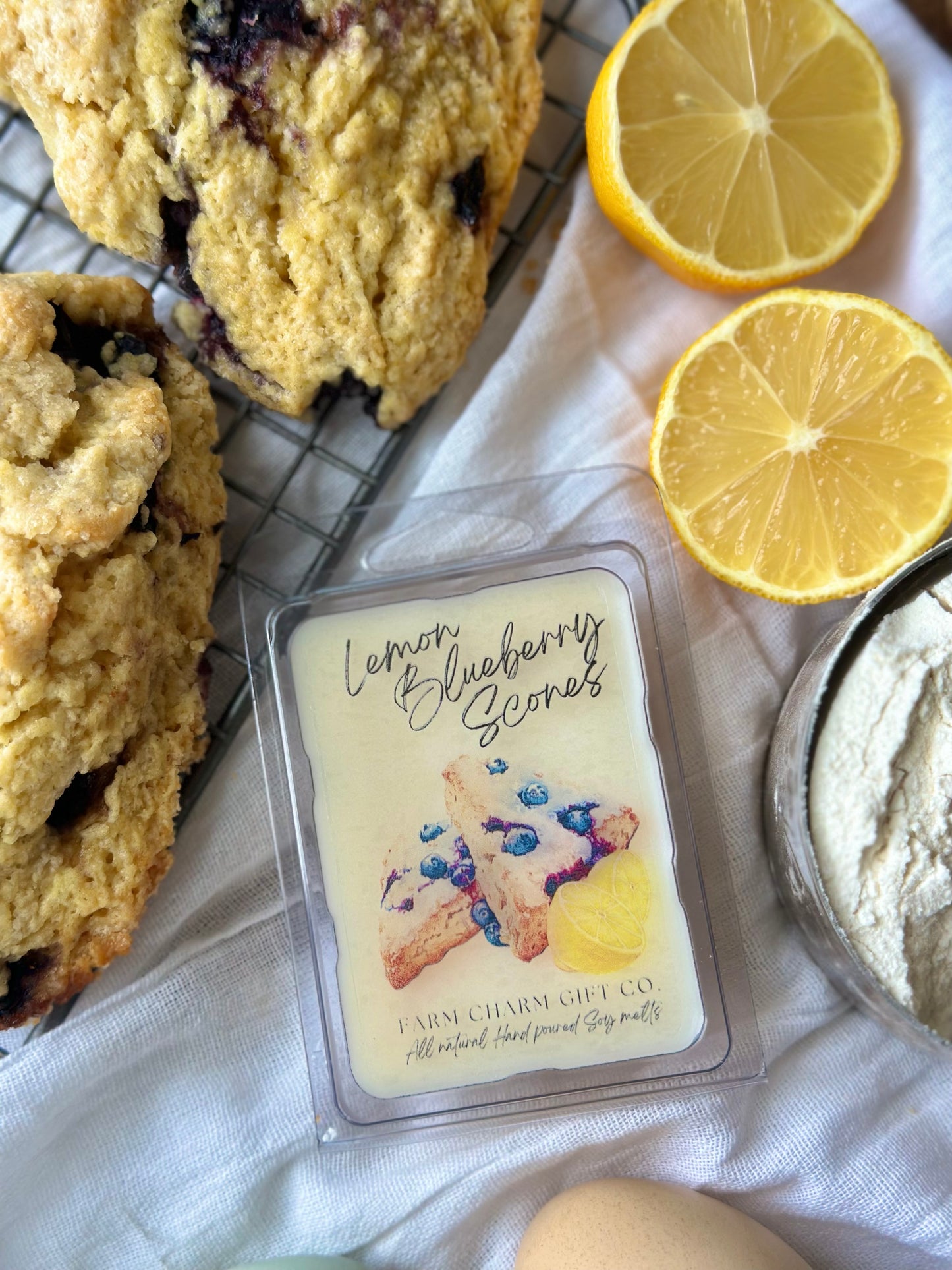 Lemon Blueberry Scones Natural Soy Melt