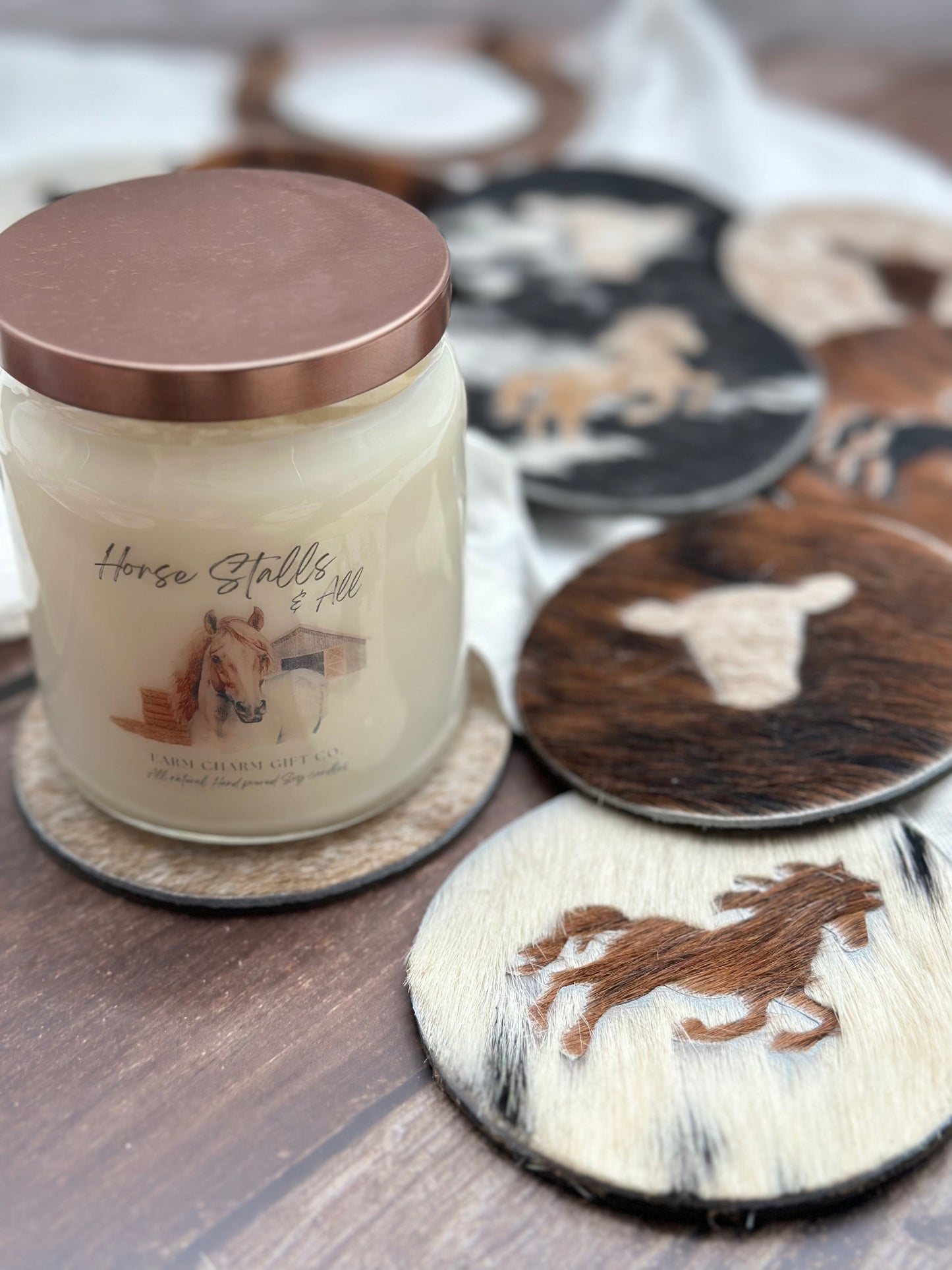 Medium Cowhide Coaster