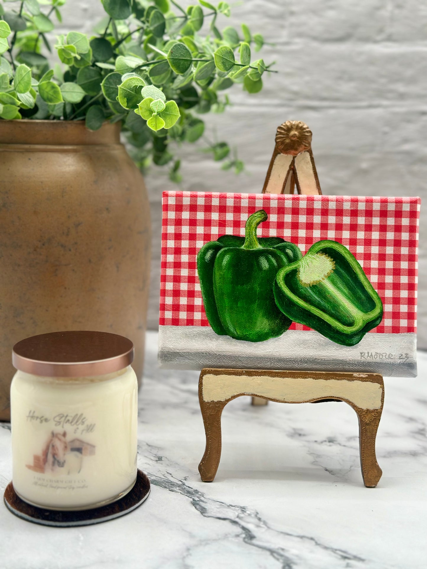 5”x7” Farmhouse Bell Peppers Painting