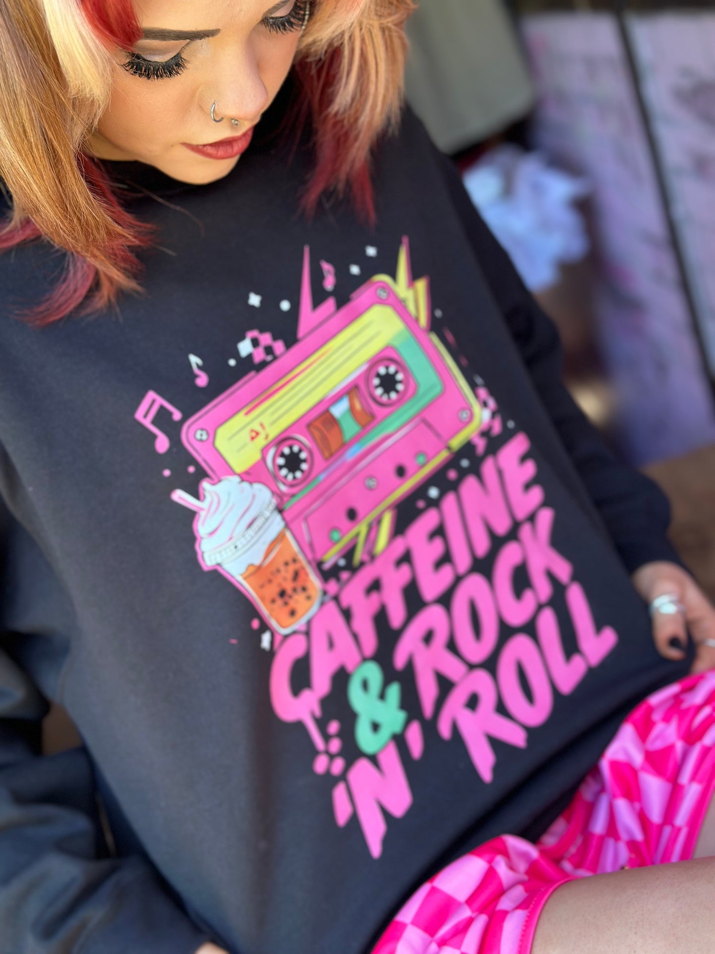 Caffeine & Rock ‘N’ Roll Sweatshirt