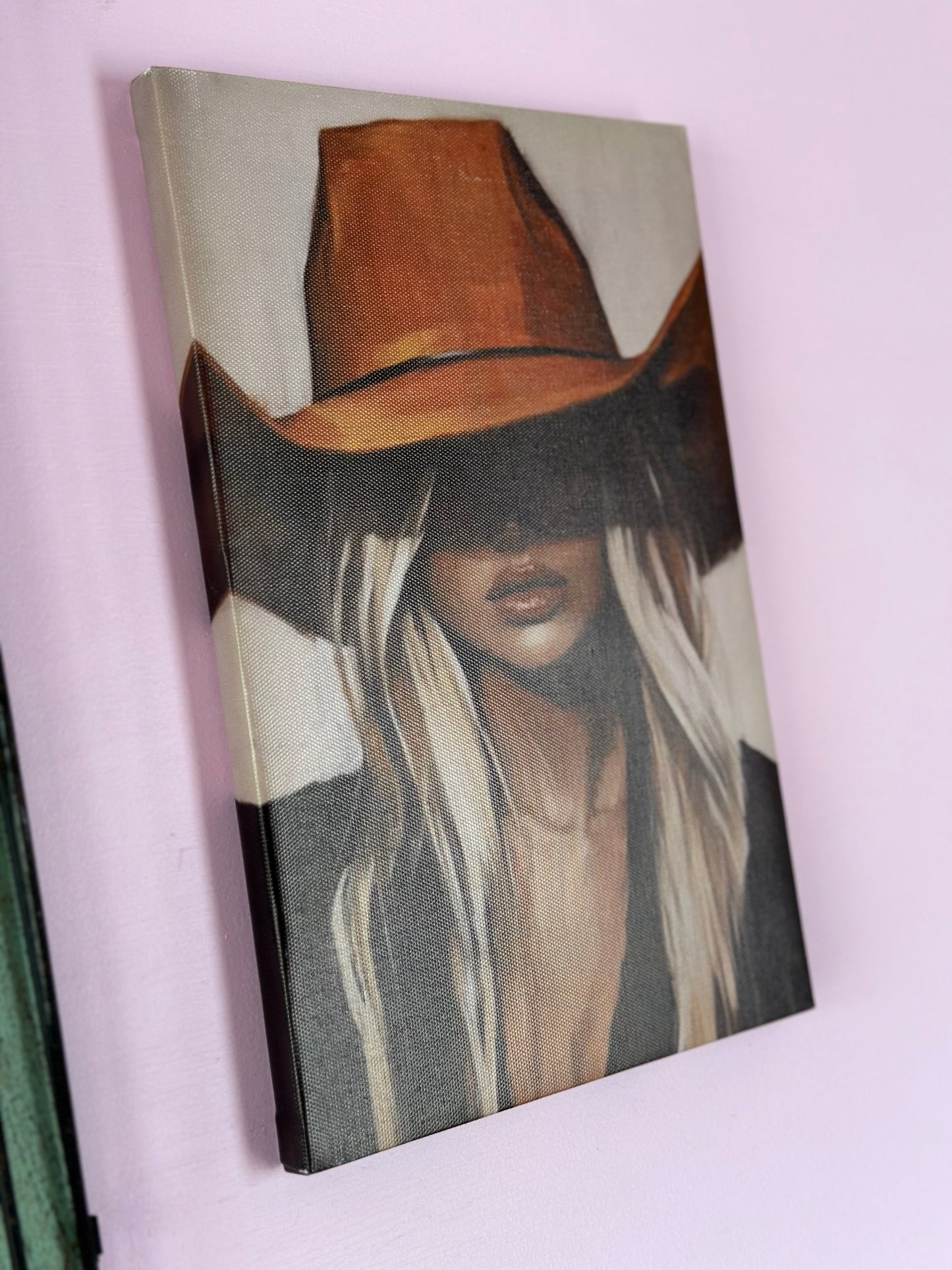 8”x12” Sexy Cowgirl 1.0 Canvas Print