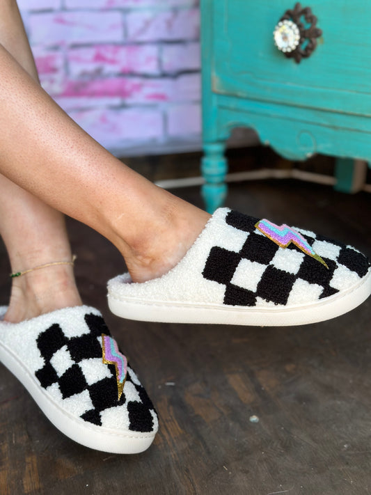 Checkered Slippers