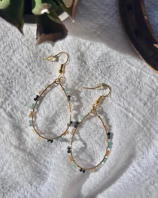 Beaded Teardrop Earrings