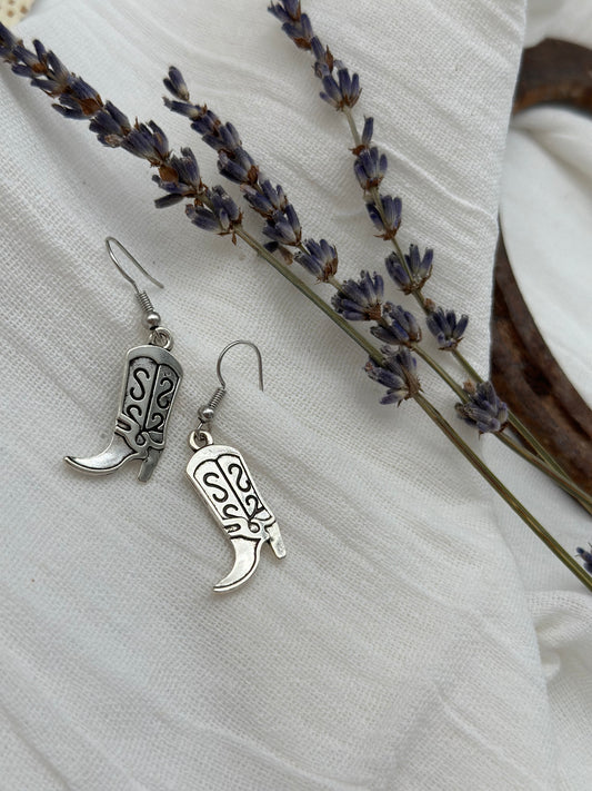 Cowboy Boot Charm Earrings