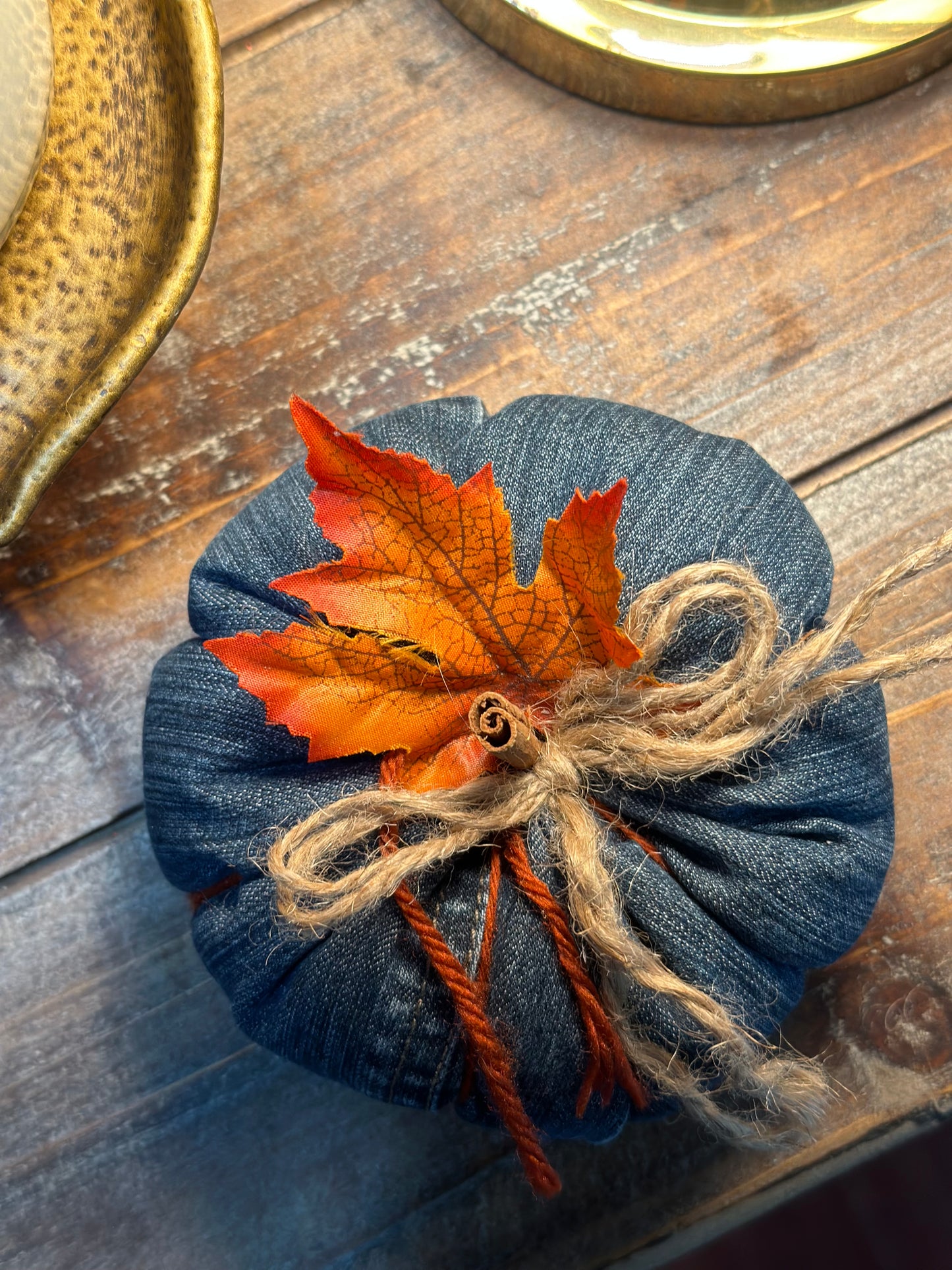 Small Denim Pumpkin