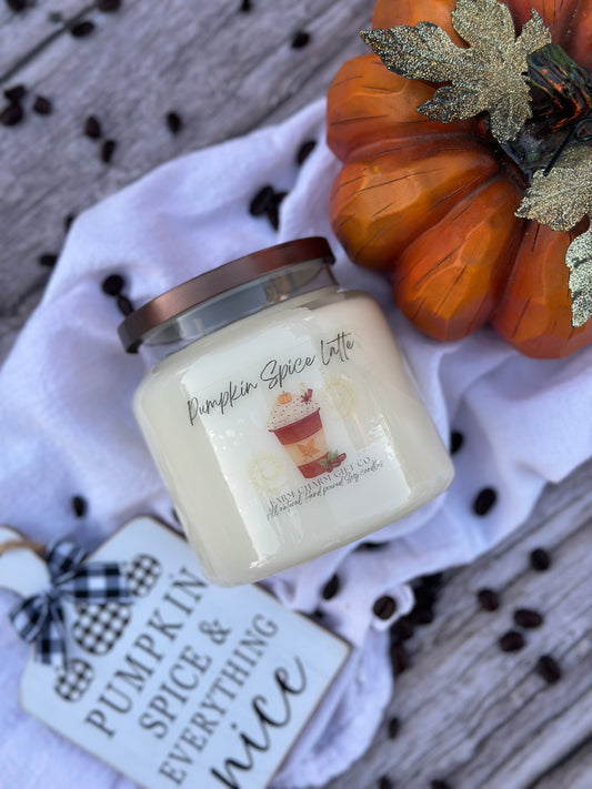 Pumpkin Spice Latte Natural Soy Candle