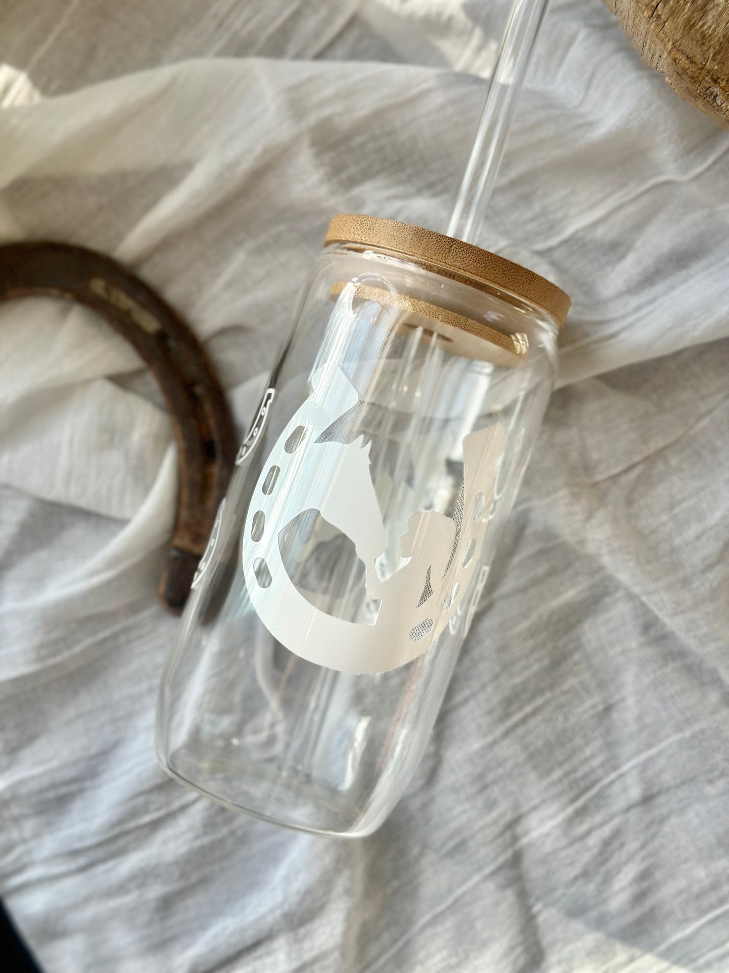 A Girl & Her Horse Glass Cup