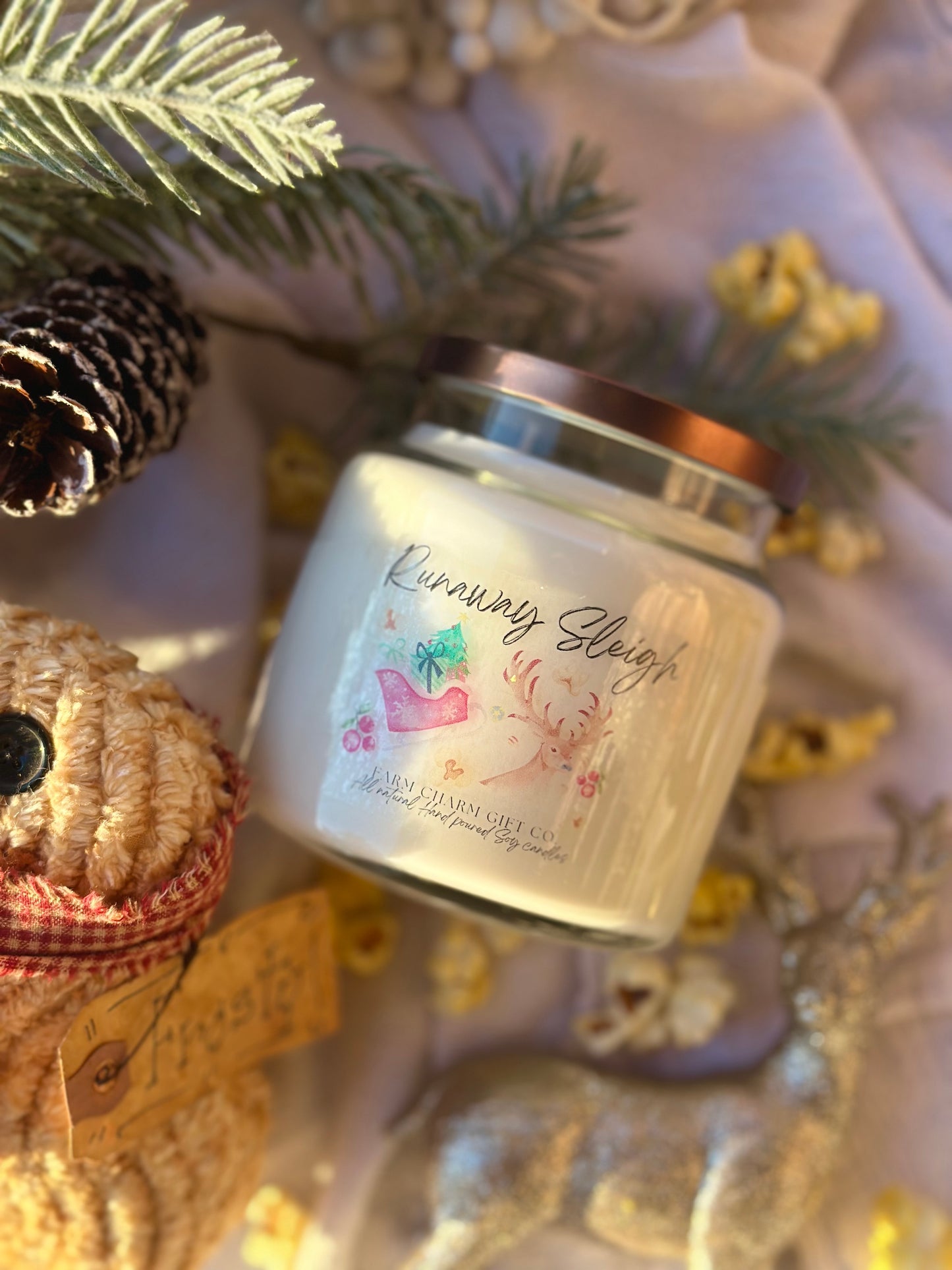 Runaway Sleigh Natural Soy Candle