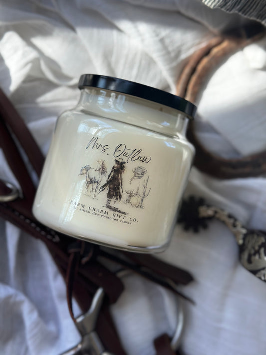 Mrs. Outlaw Natural Soy Candle