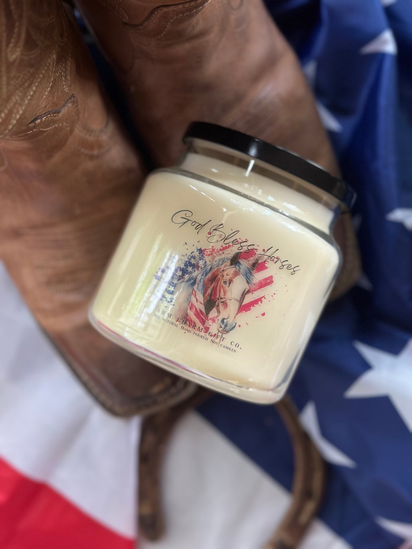 GOD BLESS HORSES SOY CANDLE