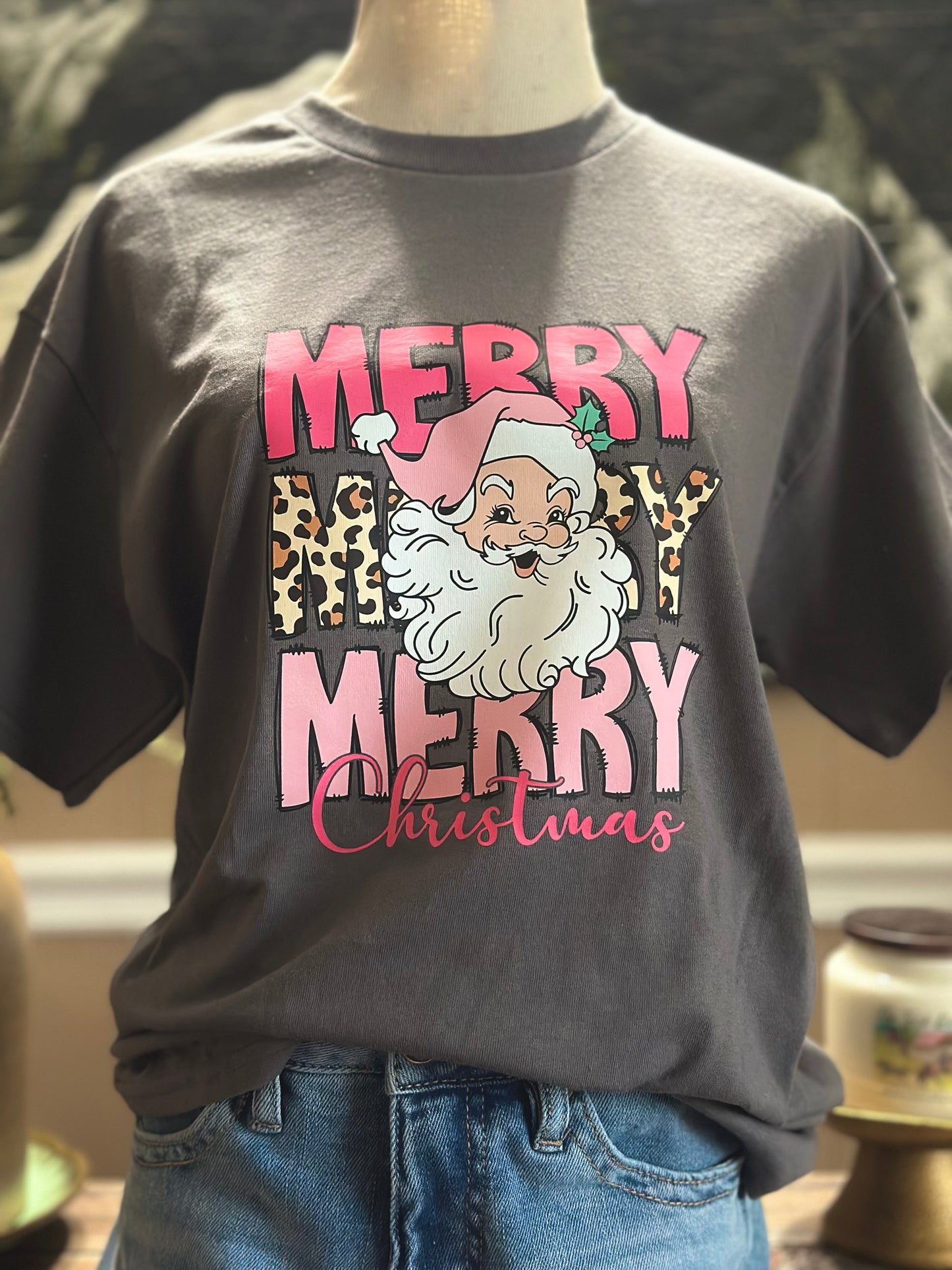 Merry Merry Merry Christmas Graphic T-Shirt