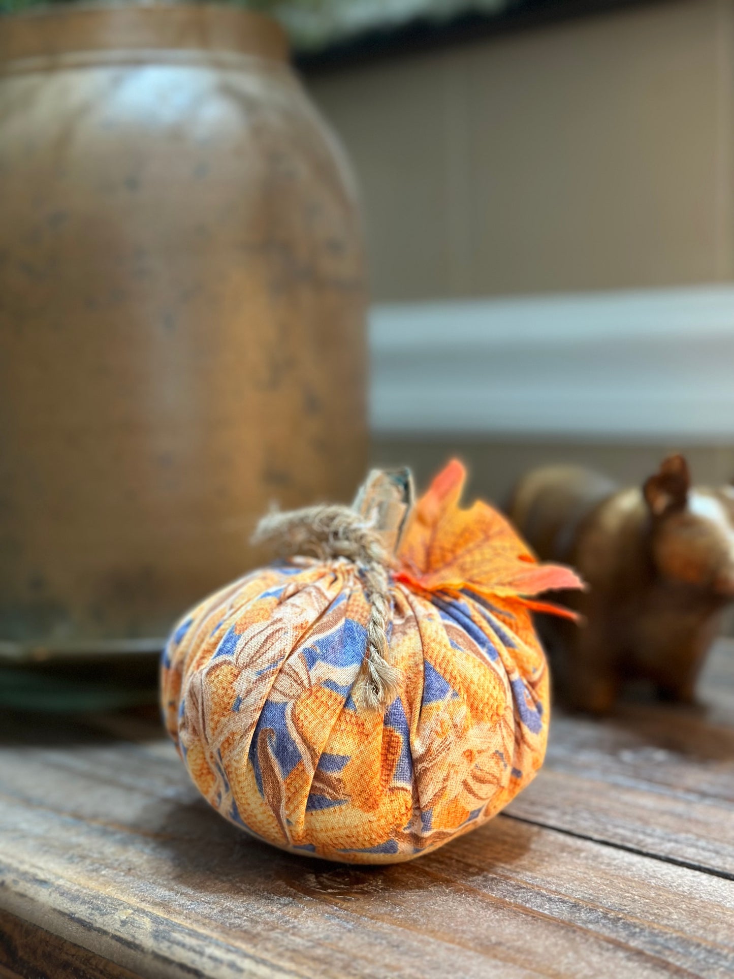 Small Fabric Pumpkin