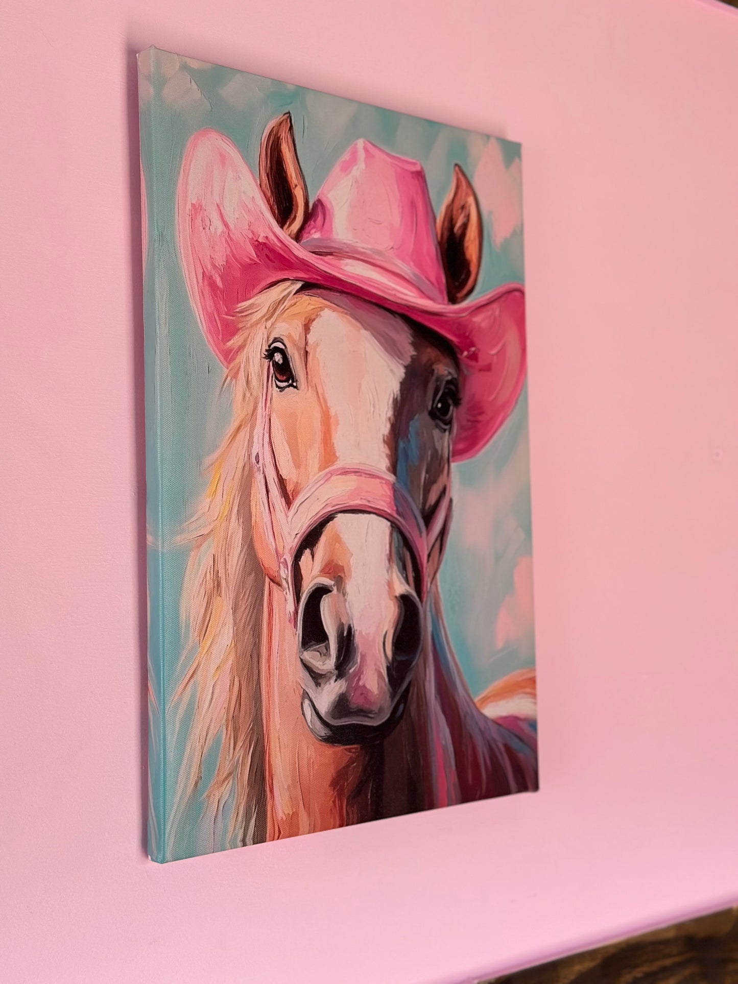 12”x18” The Pink Palomino 2.0 Canvas Print