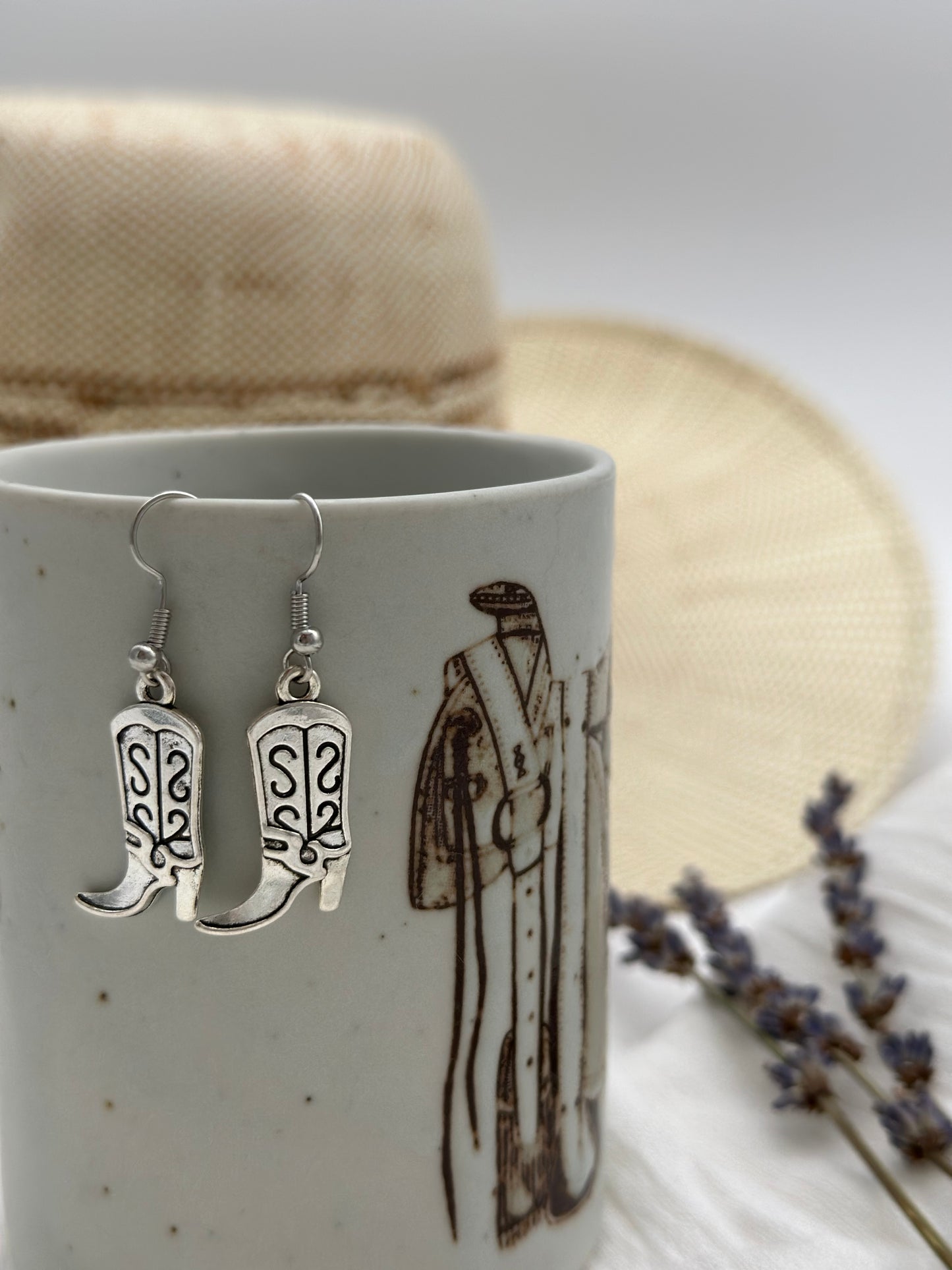 Cowboy Boot Charm Earrings