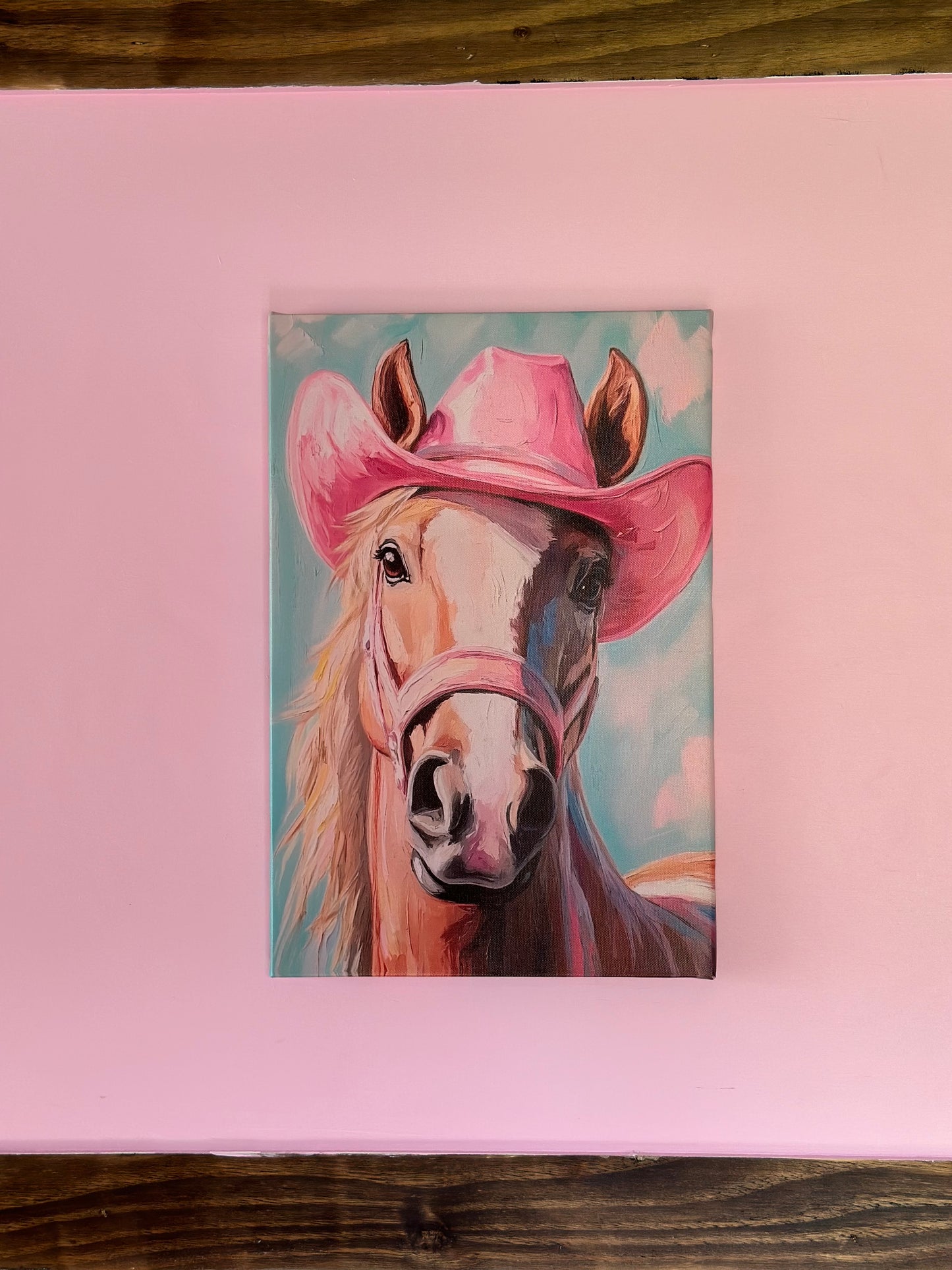 12”x18” The Pink Palomino 2.0 Canvas Print