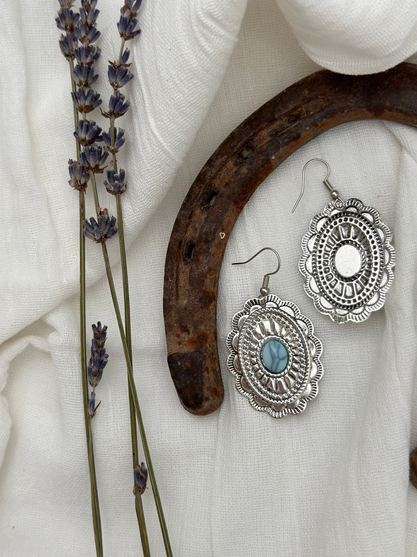 Western Concho Earrings