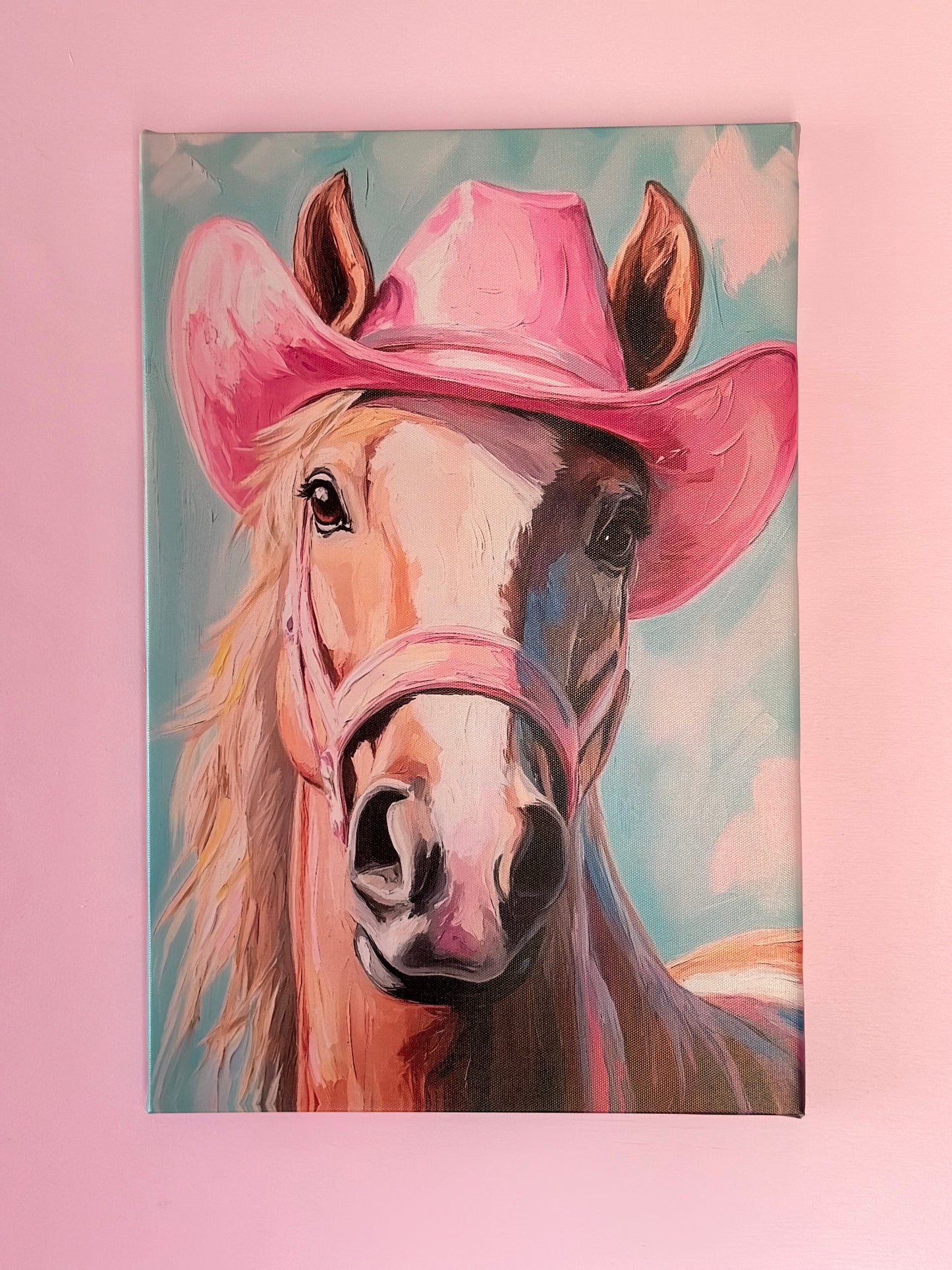 12”x18” The Pink Palomino 2.0 Canvas Print