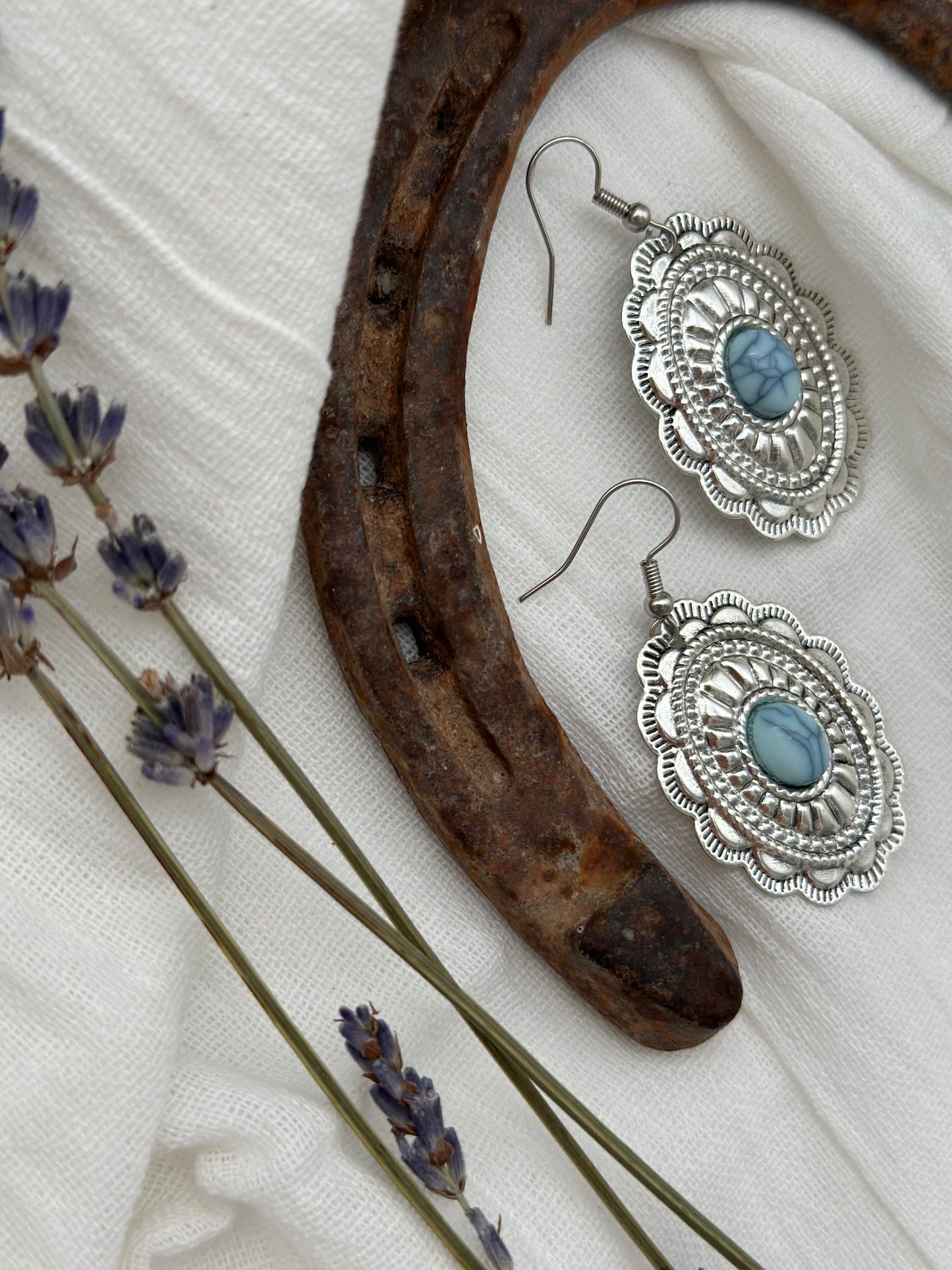 Western Concho Earrings