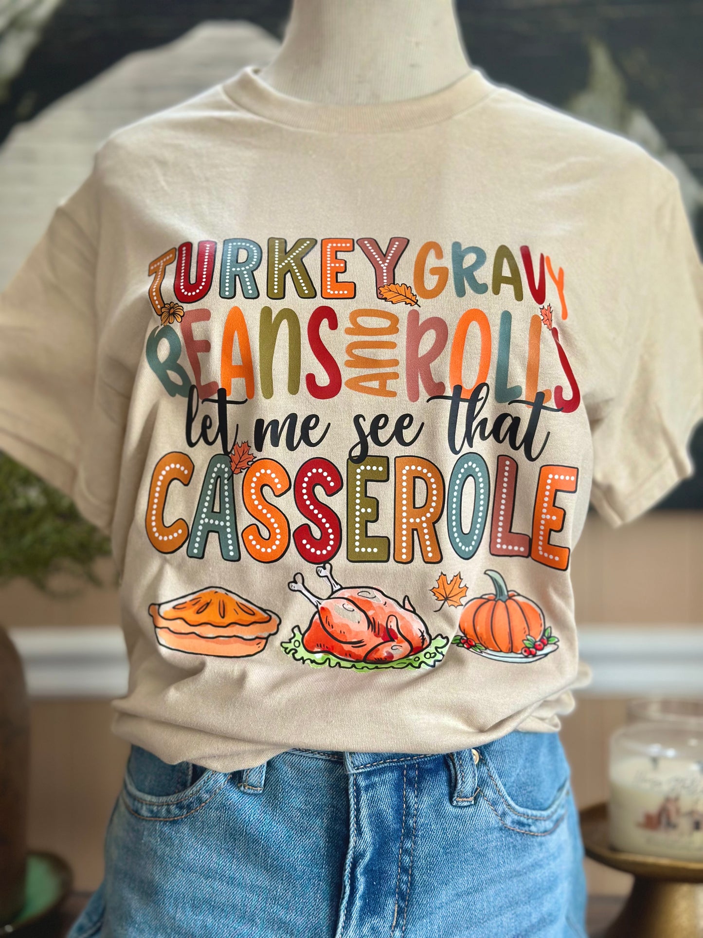 Turkey Gravy Beans & Rolls Graphic T-Shirt