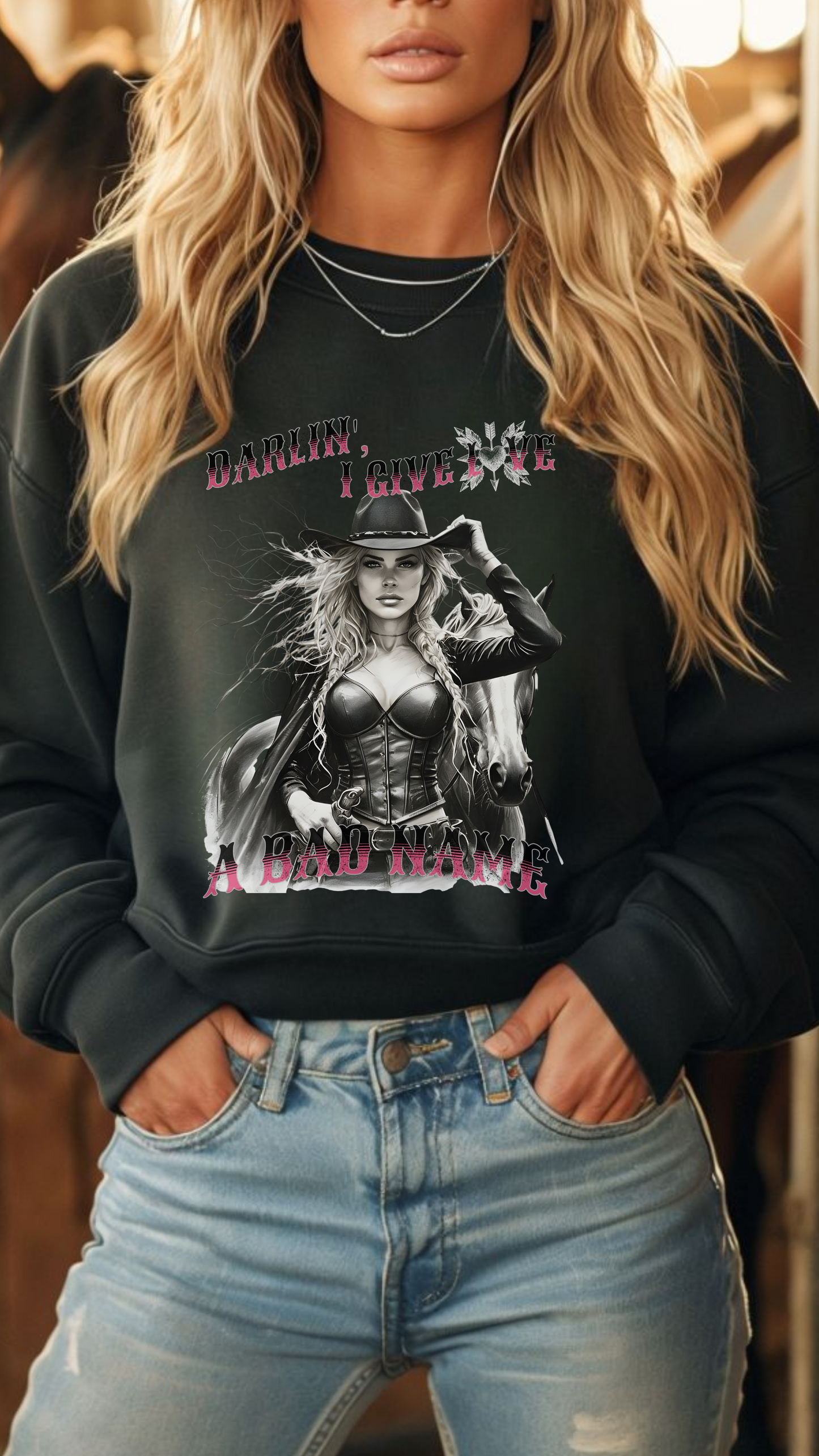 Darlin' I Give Love A Bad Name DTF Print