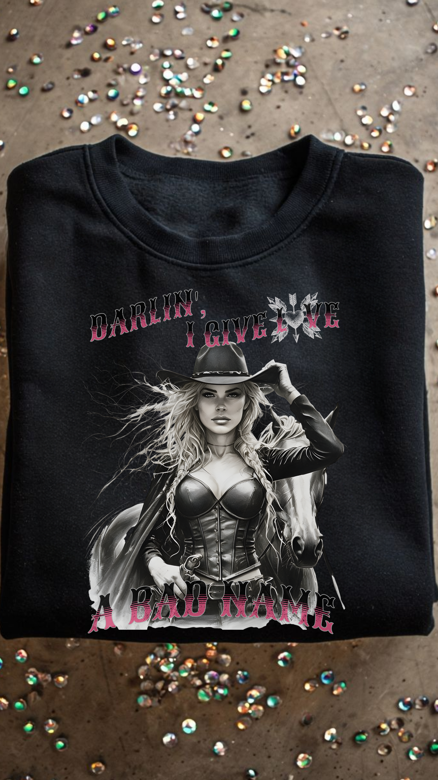 Darlin' I Give Love A Bad Name DTF Print