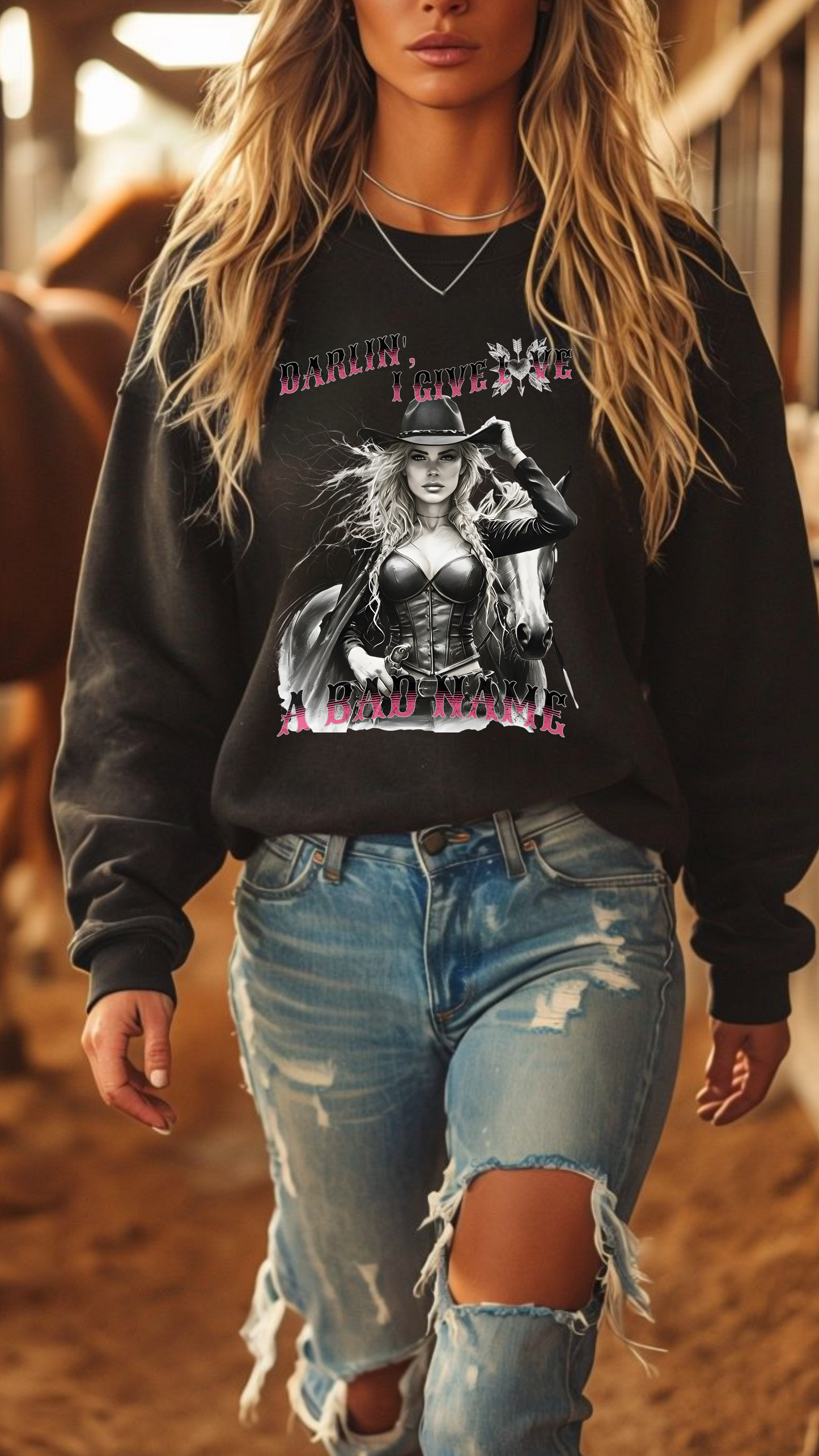 Darlin' I Give Love A Bad Name DTF Print
