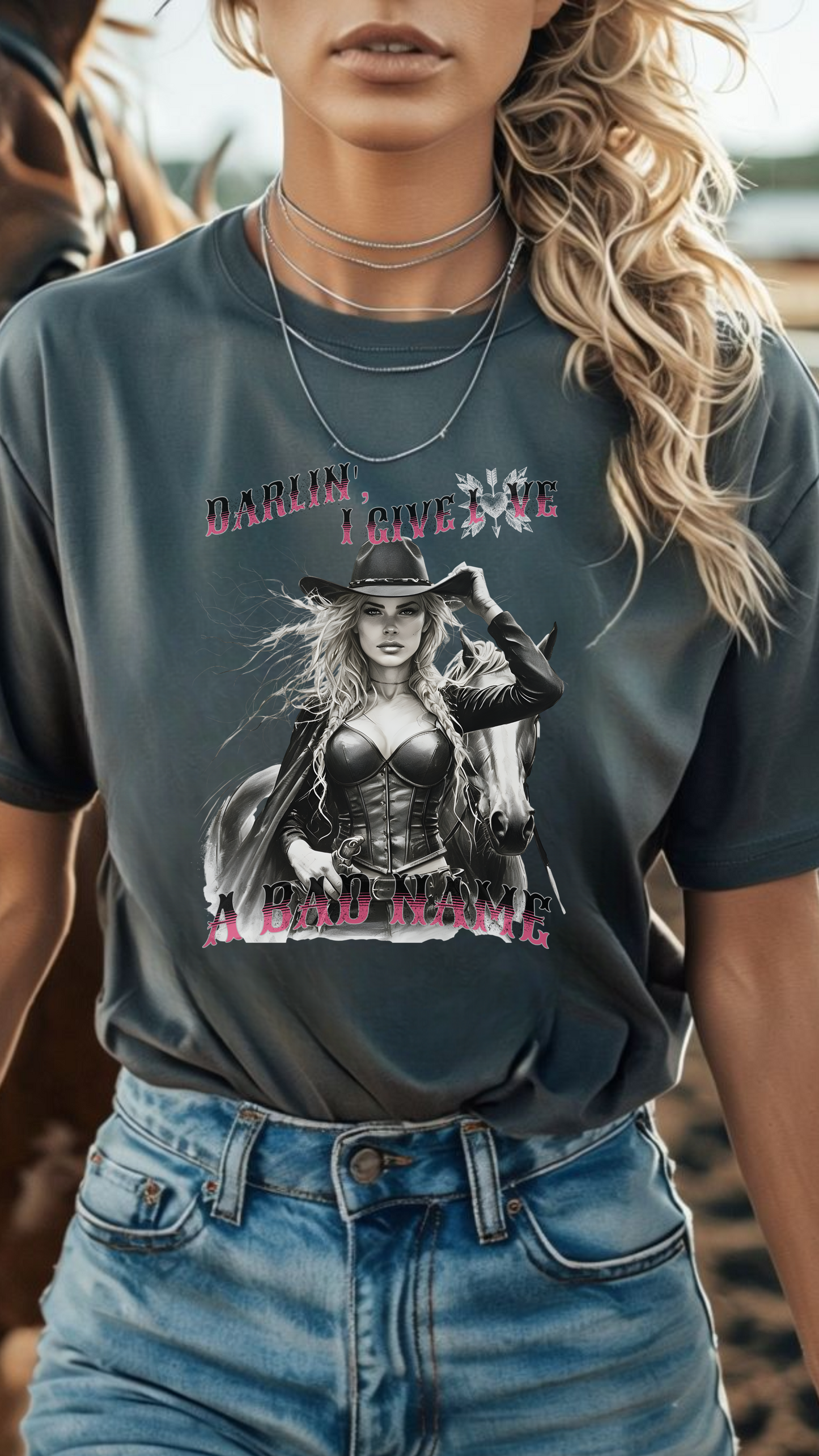 Darlin' I Give Love A Bad Name DTF Print
