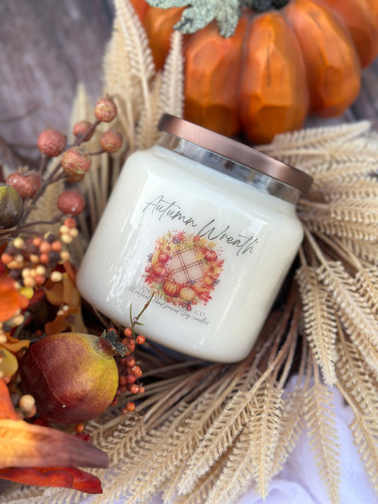 Autumn Wreath Natural Soy Candle